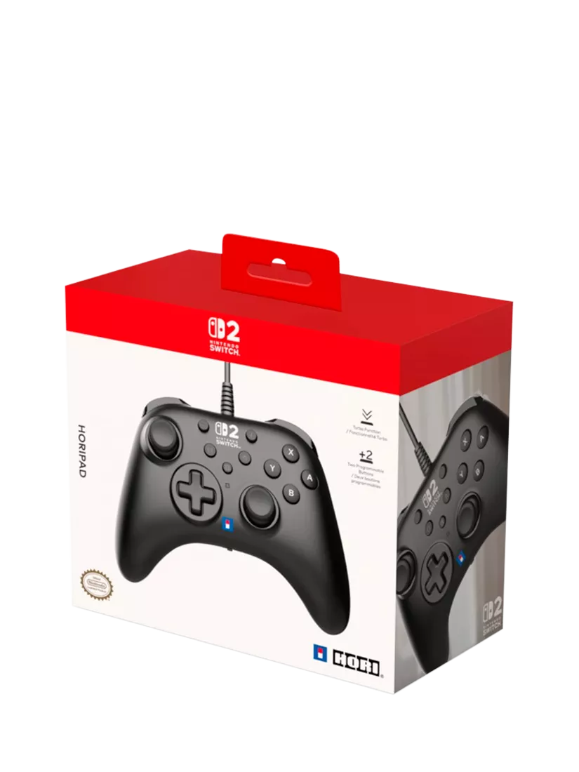 Hori HORIPAD Turbo controller for Nintendo Switch 2 Black, UK version