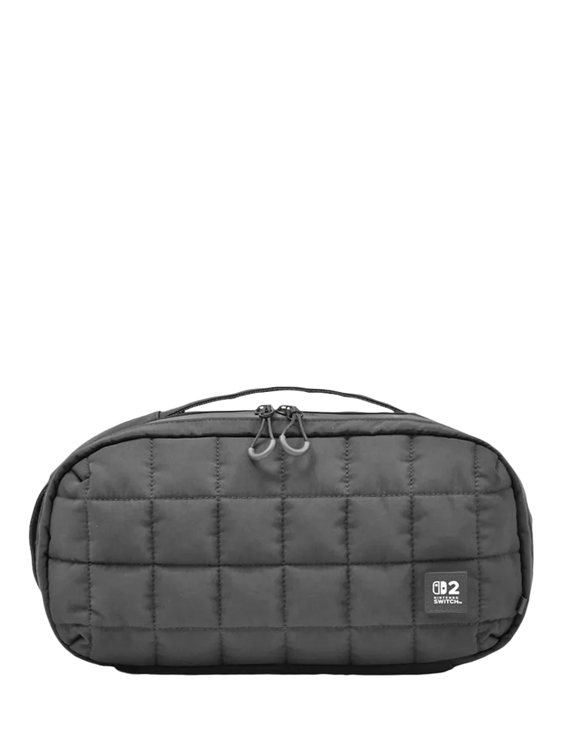 Hori Puff Pouch for Nintendo Switch 2 black travel case (British brand)