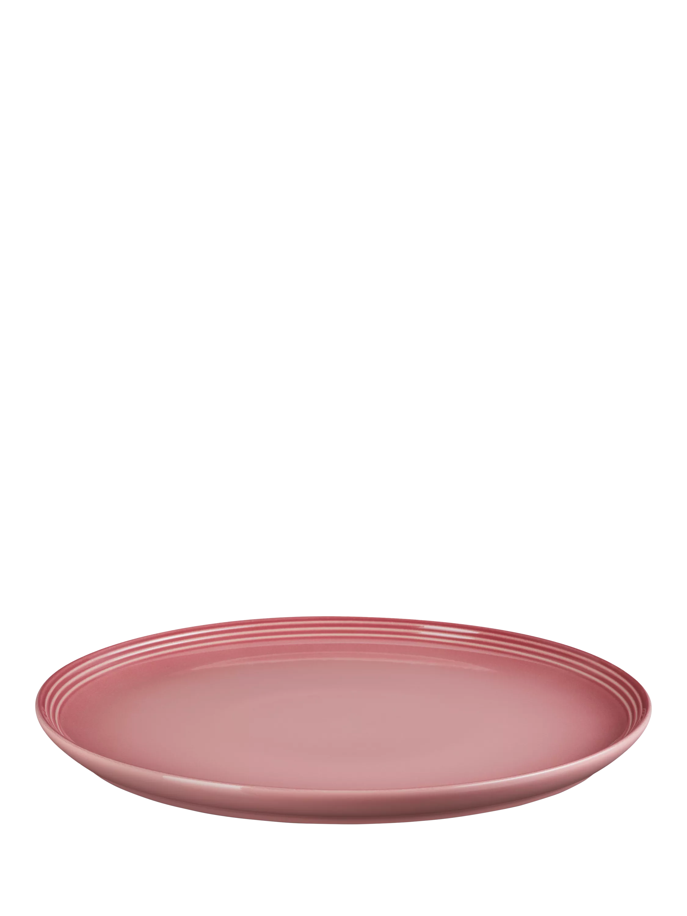 Le Creuset Stoneware Coupe Dinner Plate, 27cm, Rose Quartz