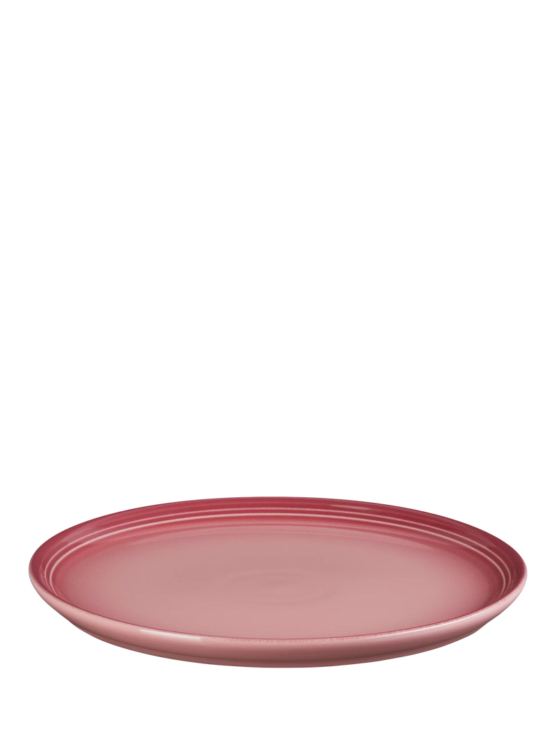 Le Creuset Stoneware Coupe Side Plate, 22cm, Rose Quartz