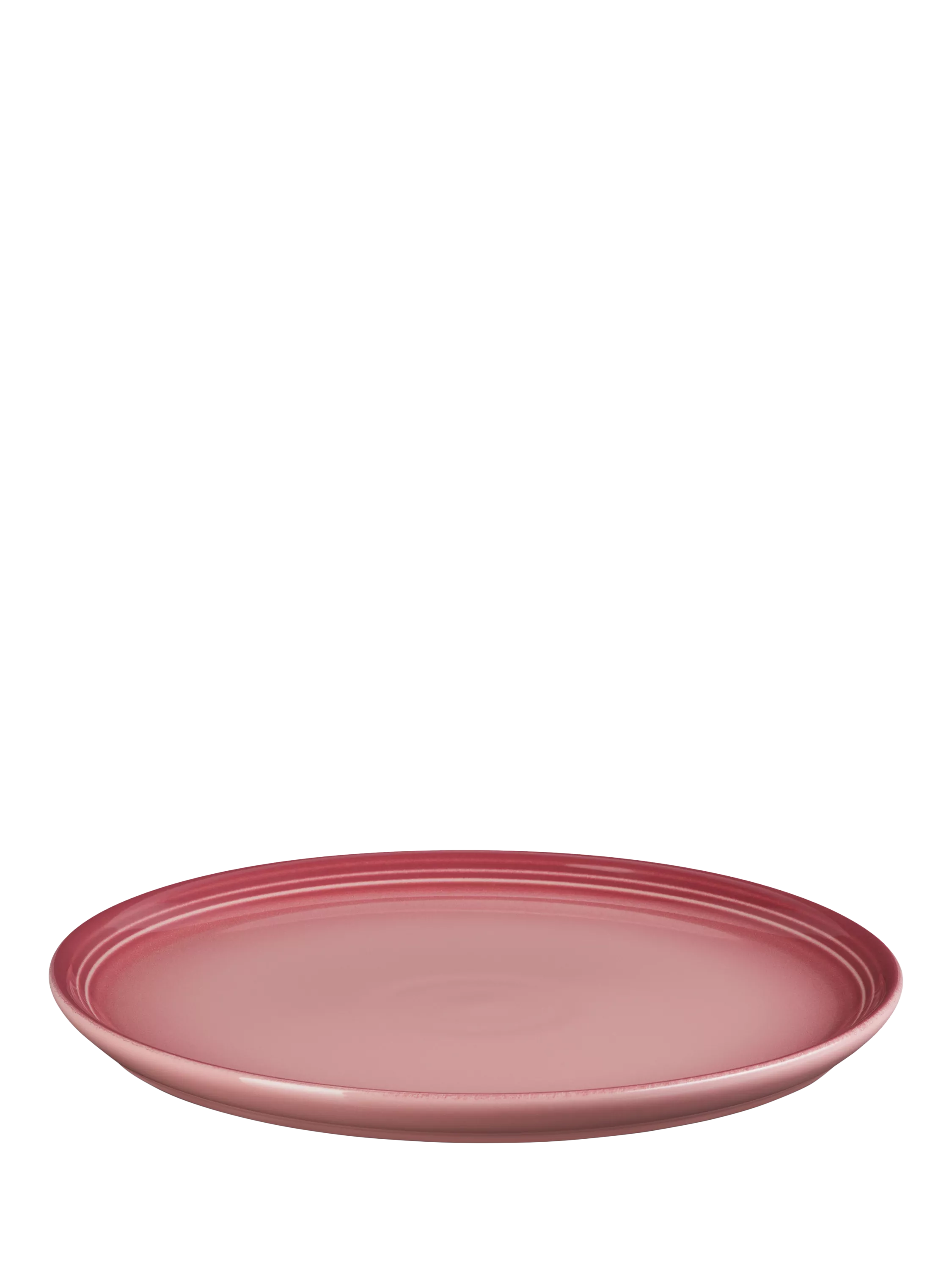 Le Creuset Stoneware Coupe Side Plate, 22cm, Rose Quartz
