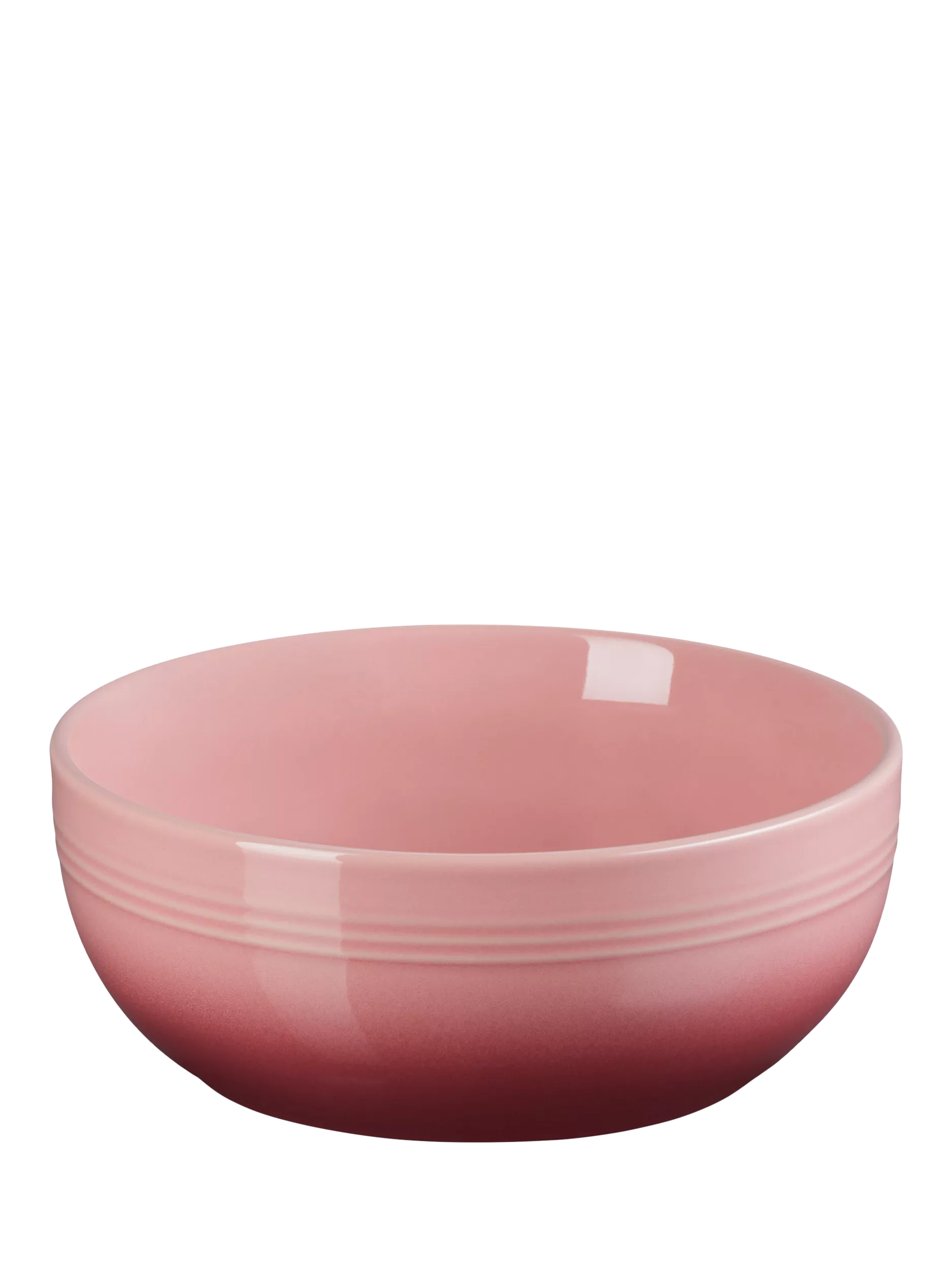 Le Creuset Stoneware Coupe Cereal Bowl, 15.9cm, Rose Quartz