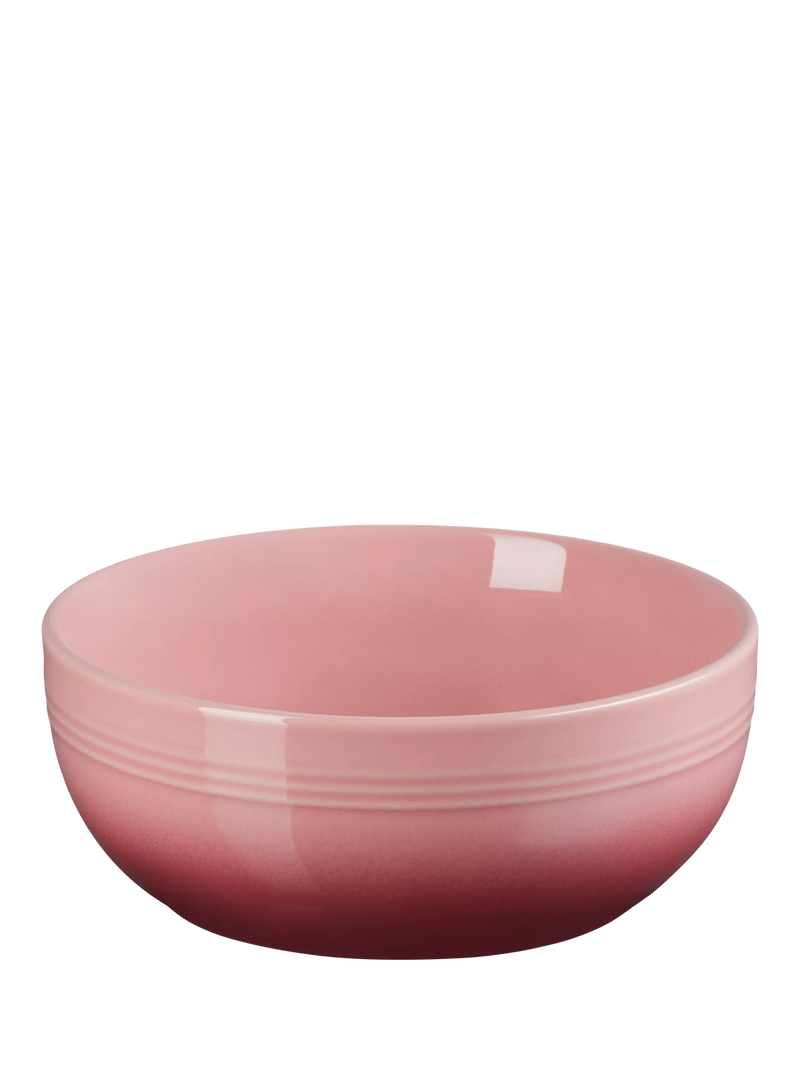 Le Creuset Stoneware Coupe Cereal Bowl, 15.9cm, Rose Quartz