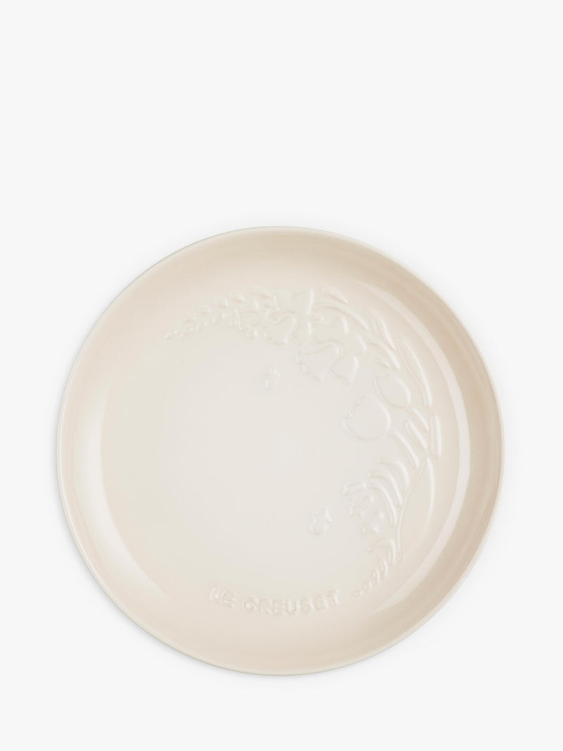 Le Creuset stoneware Jardin plate 22cm, imported from the UK