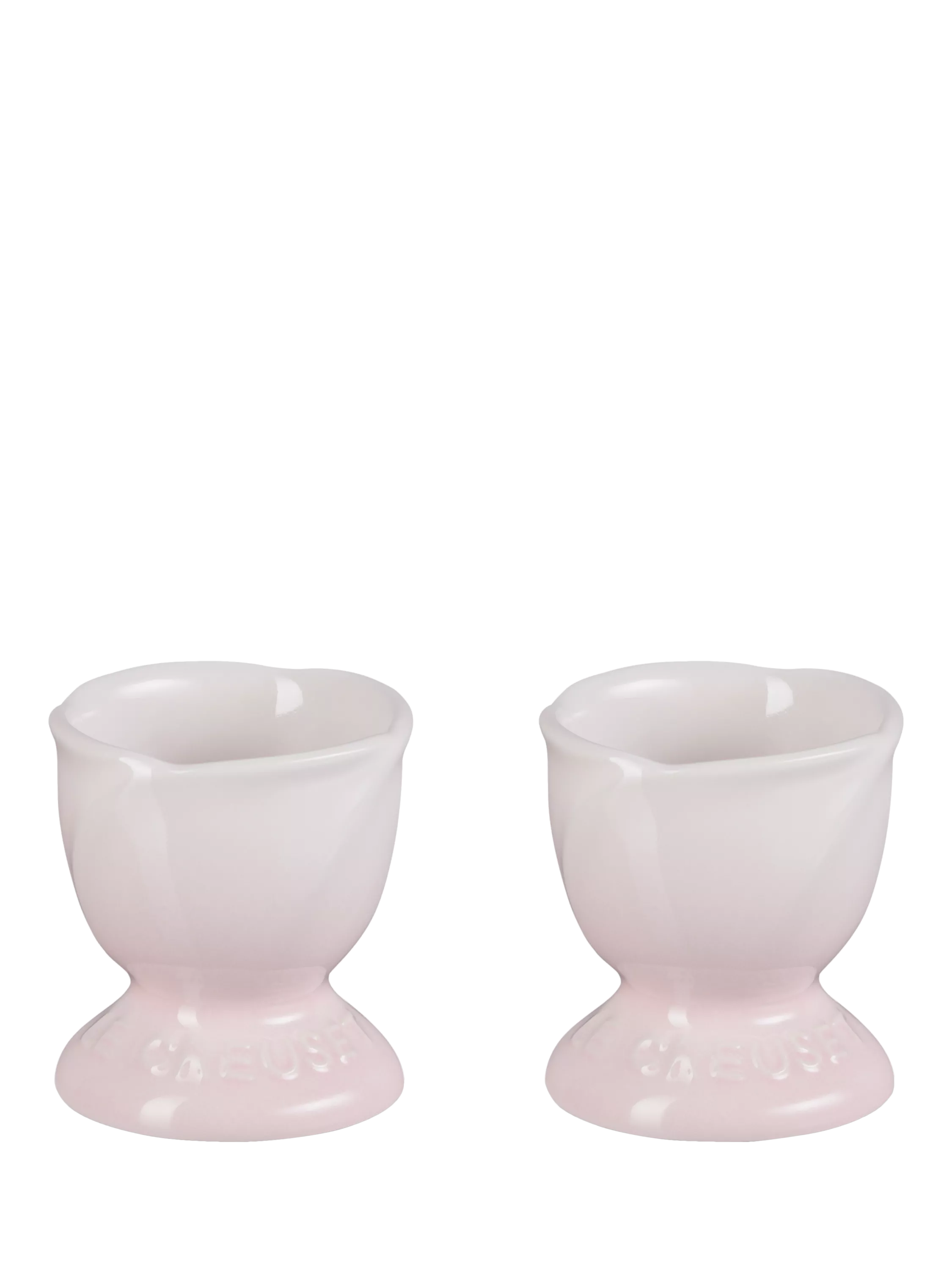 Le Creuset Stoneware Jardin Egg Cup, Set of 2, Shell Pink