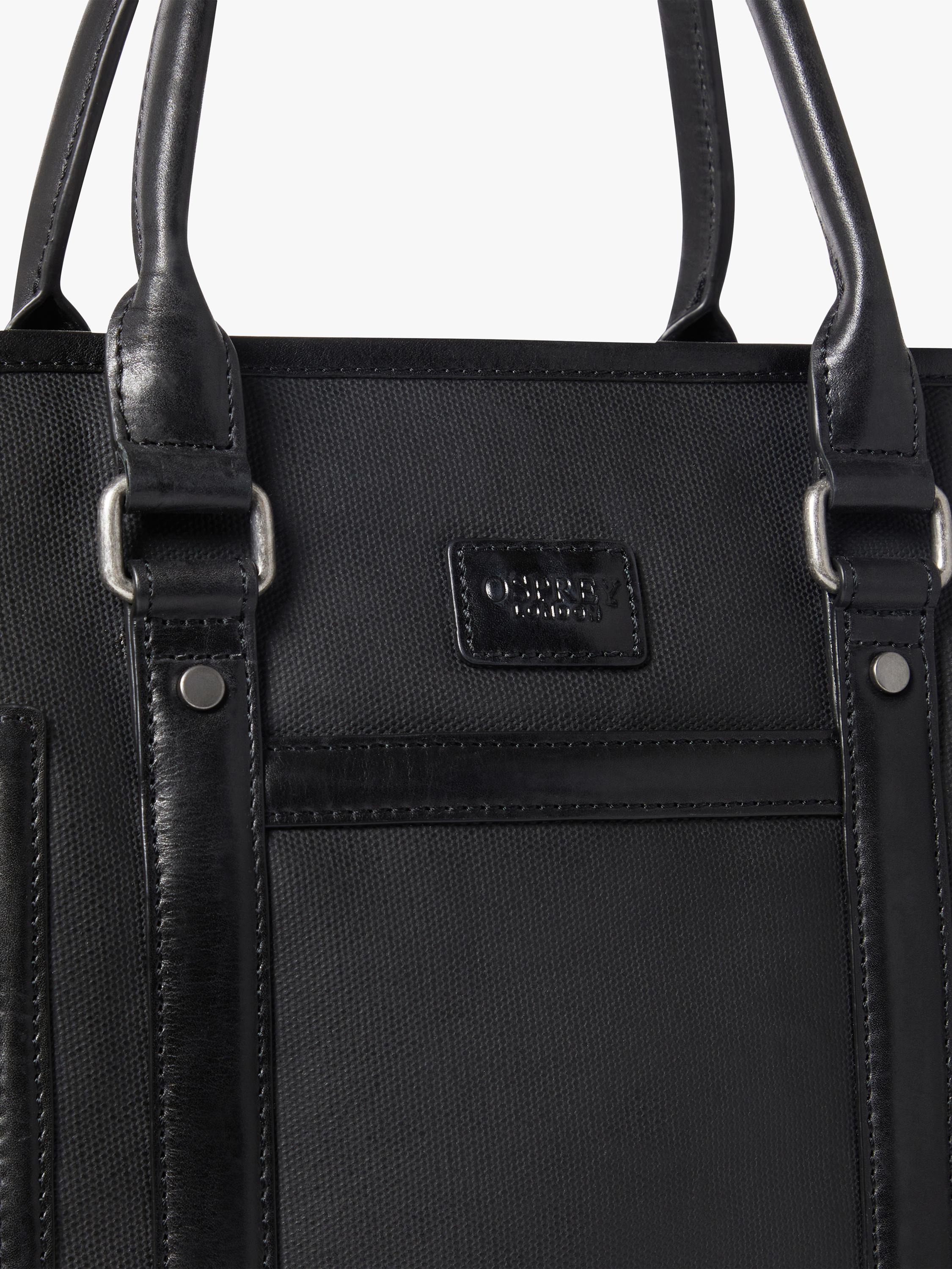 OSPREY LONDON Frontline Large workbag in waxed canvas, imported from the UK