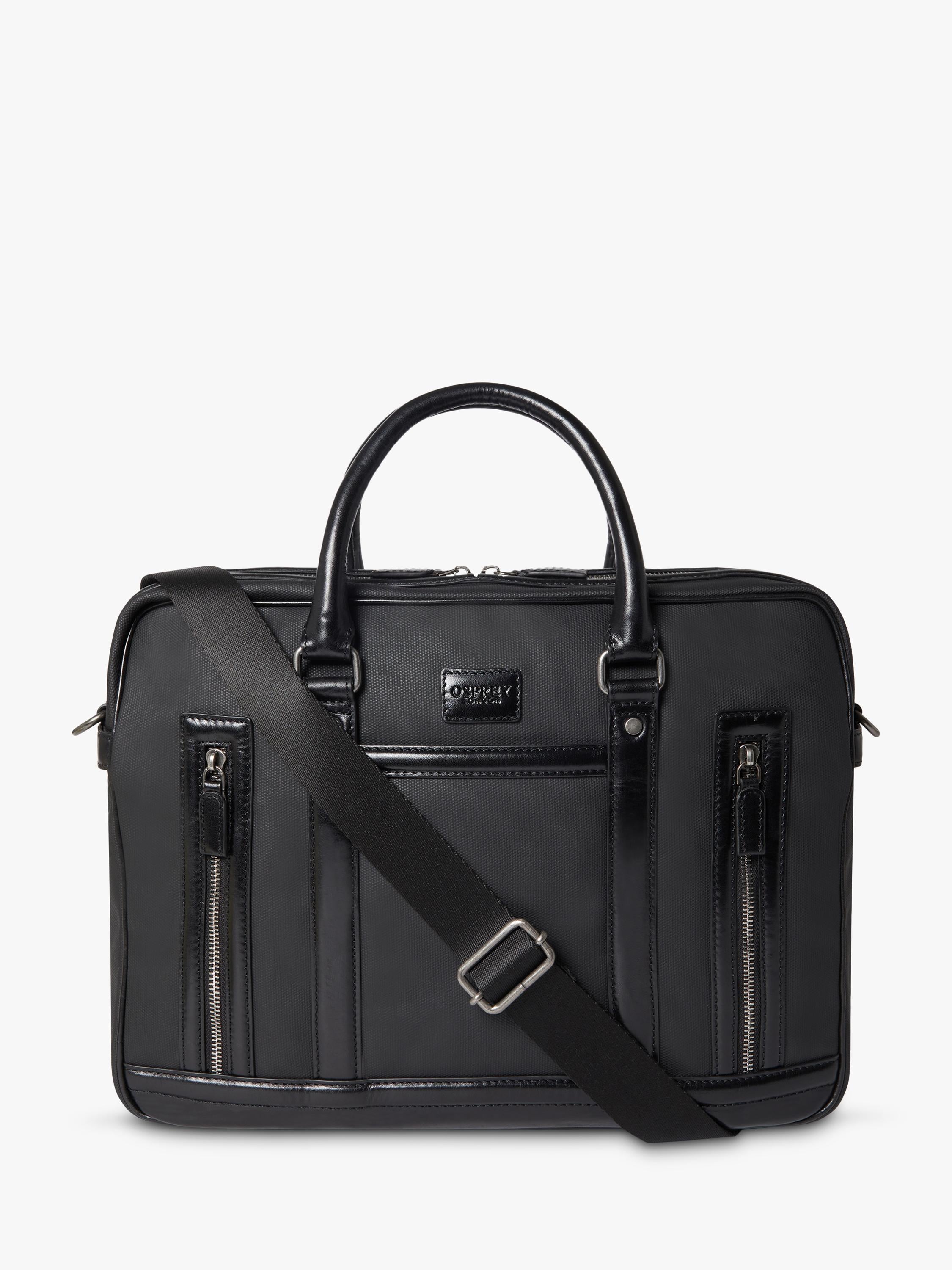 OSPREY LONDON Frontline laptop bag waxed canvas satchel, UK version