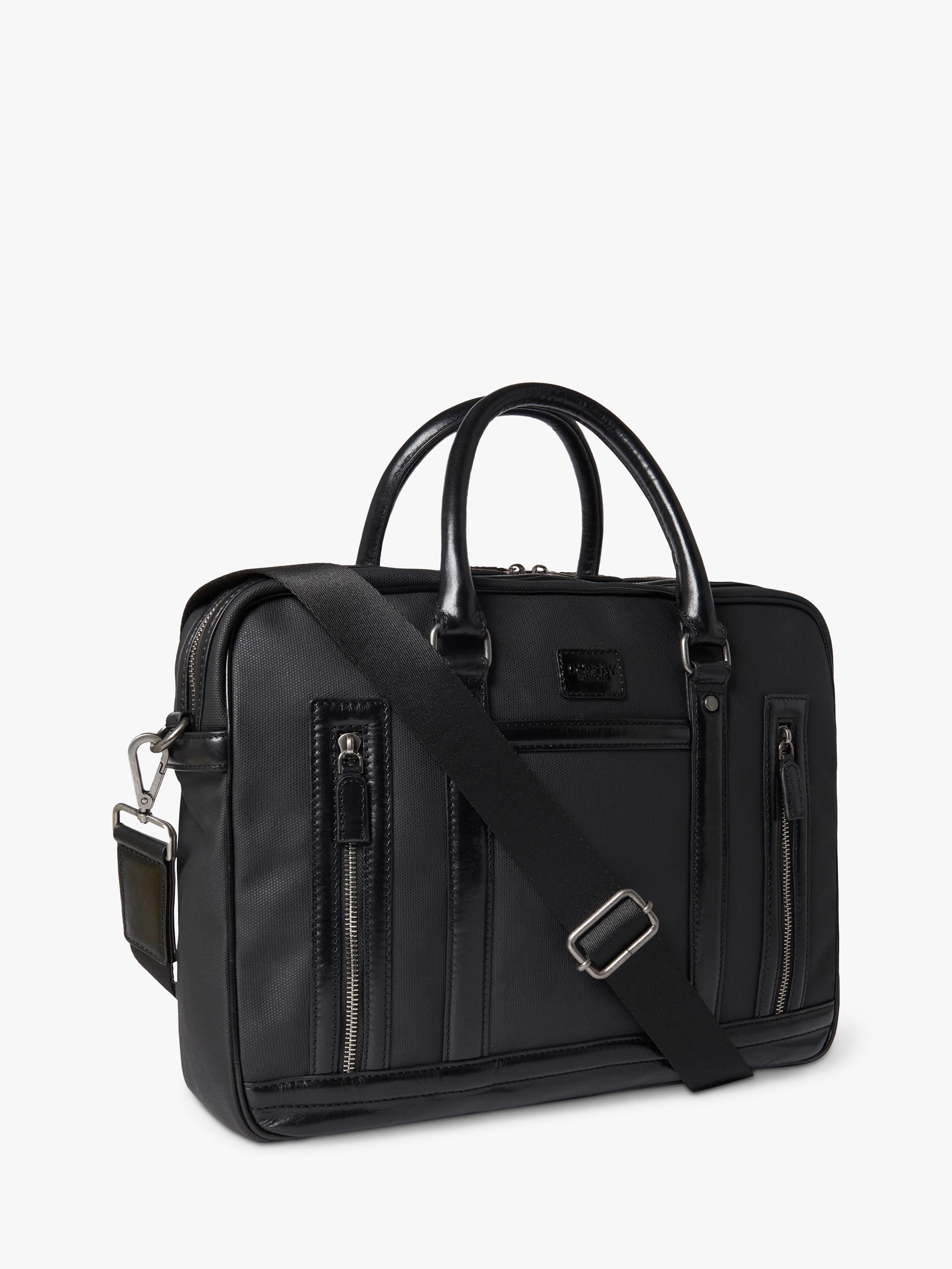 OSPREY LONDON Frontline laptop bag waxed canvas satchel, UK version