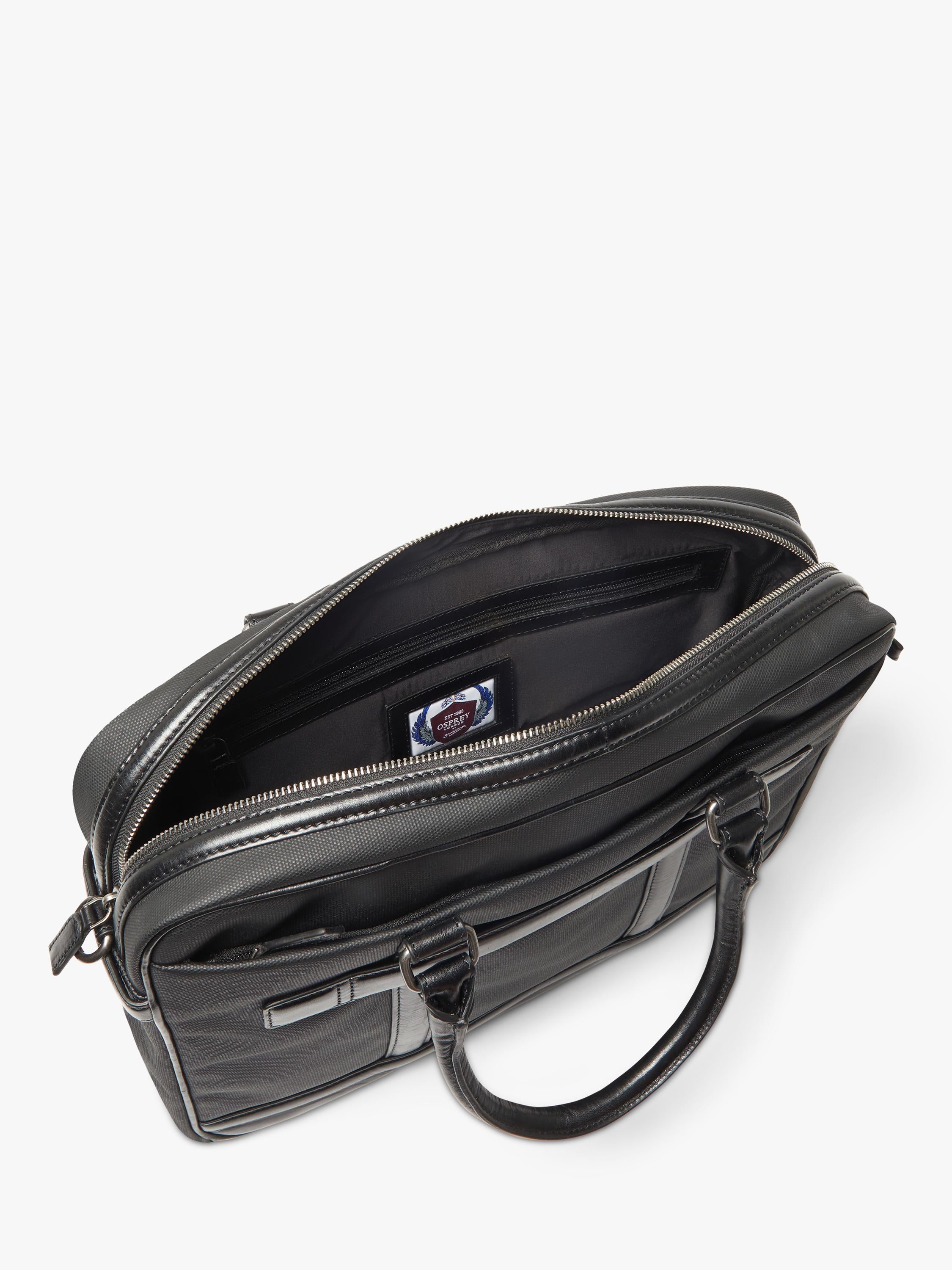 OSPREY LONDON Frontline laptop bag waxed canvas satchel, UK version