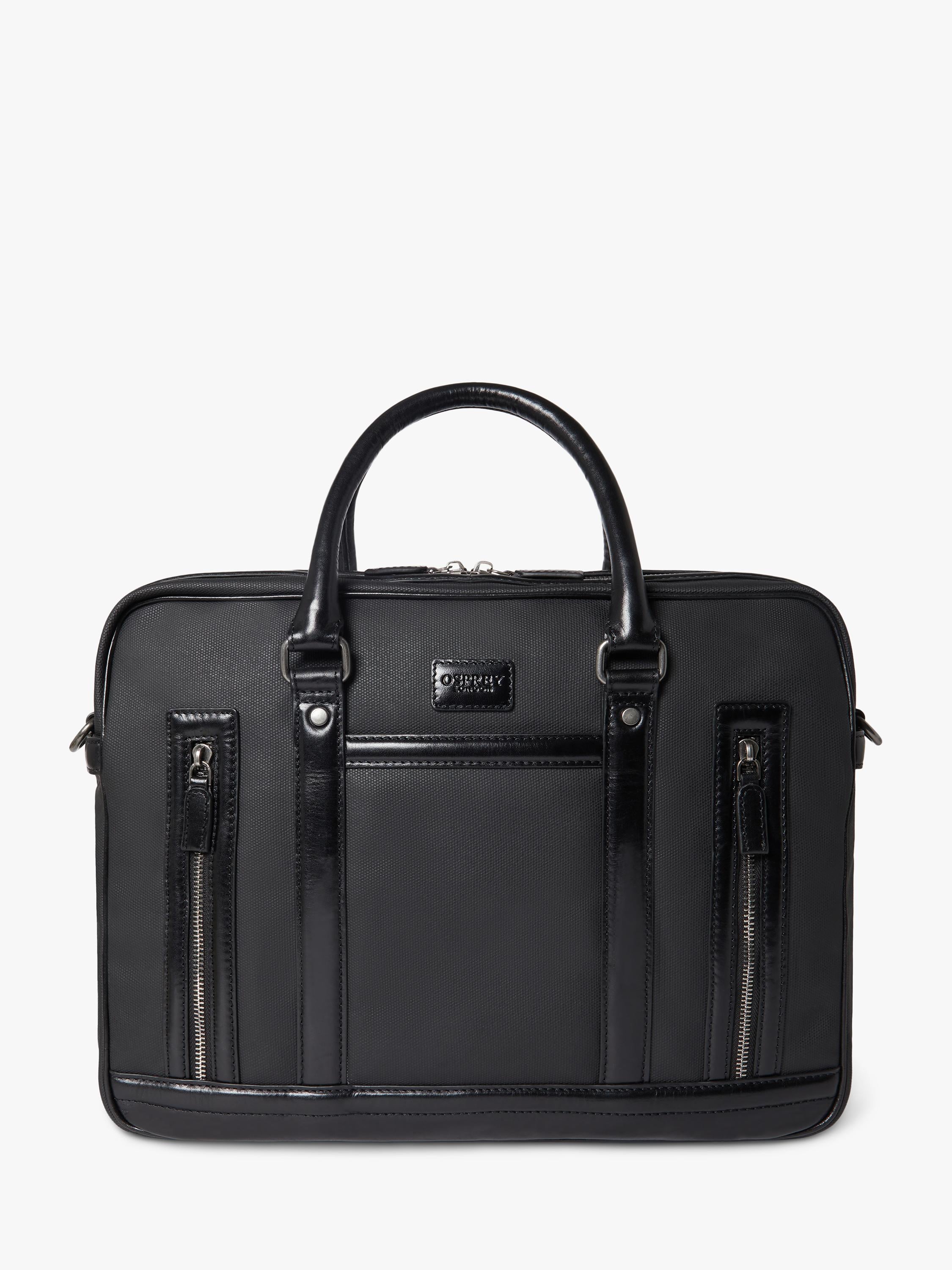 OSPREY LONDON Frontline laptop bag waxed canvas satchel, UK version