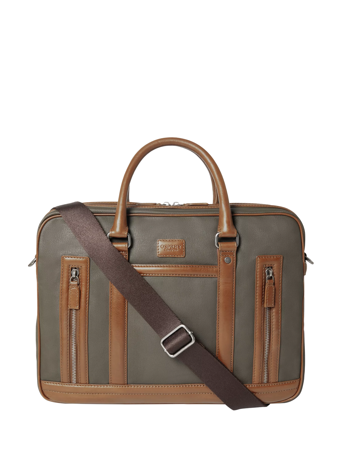 OSPREY LONDON Frontline laptop bag waxed canvas satchel, UK version