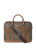 OSPREY LONDON Frontline laptop bag waxed canvas satchel, UK version