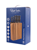 Robert Welch Professional Book Oak knife block with 6 knives - British product