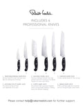 Robert Welch Professional Book Oak knife block with 6 knives - British product