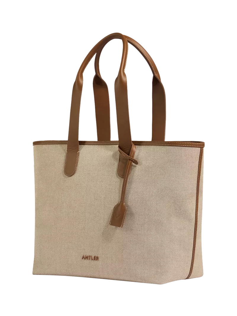 Antler Heritage Tote Bag, Natural