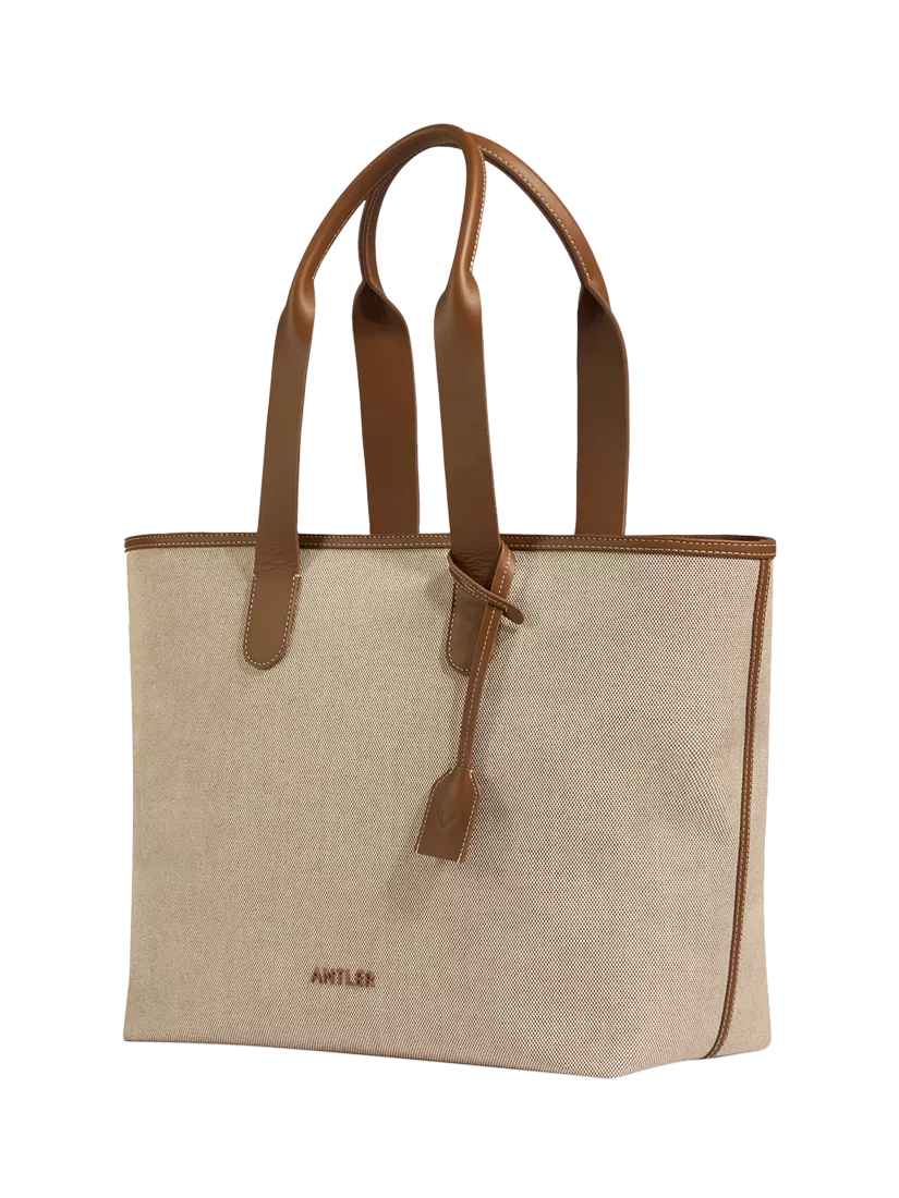 Antler Heritage Tote Bag, Natural