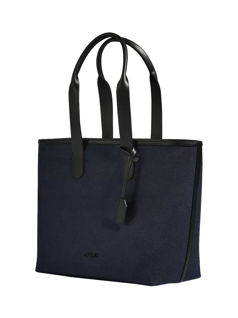 Antler Heritage Tote Bag, Navy