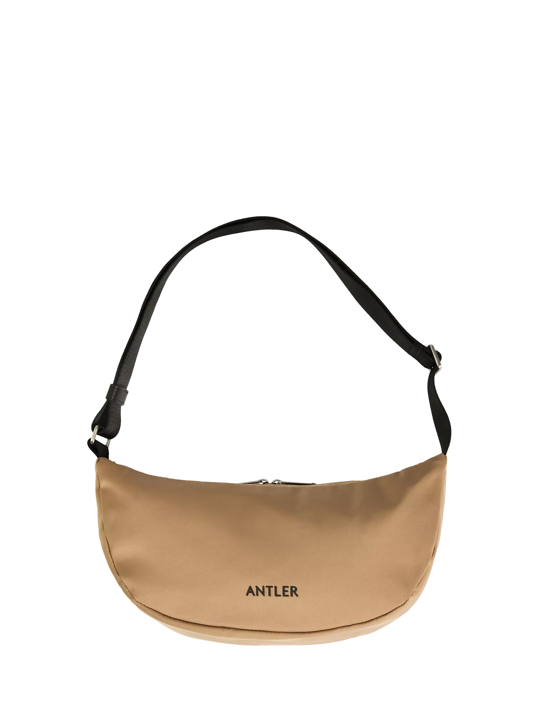 Antler Icon Sling Bag in Sand, compact cross body bag, imported from the UK