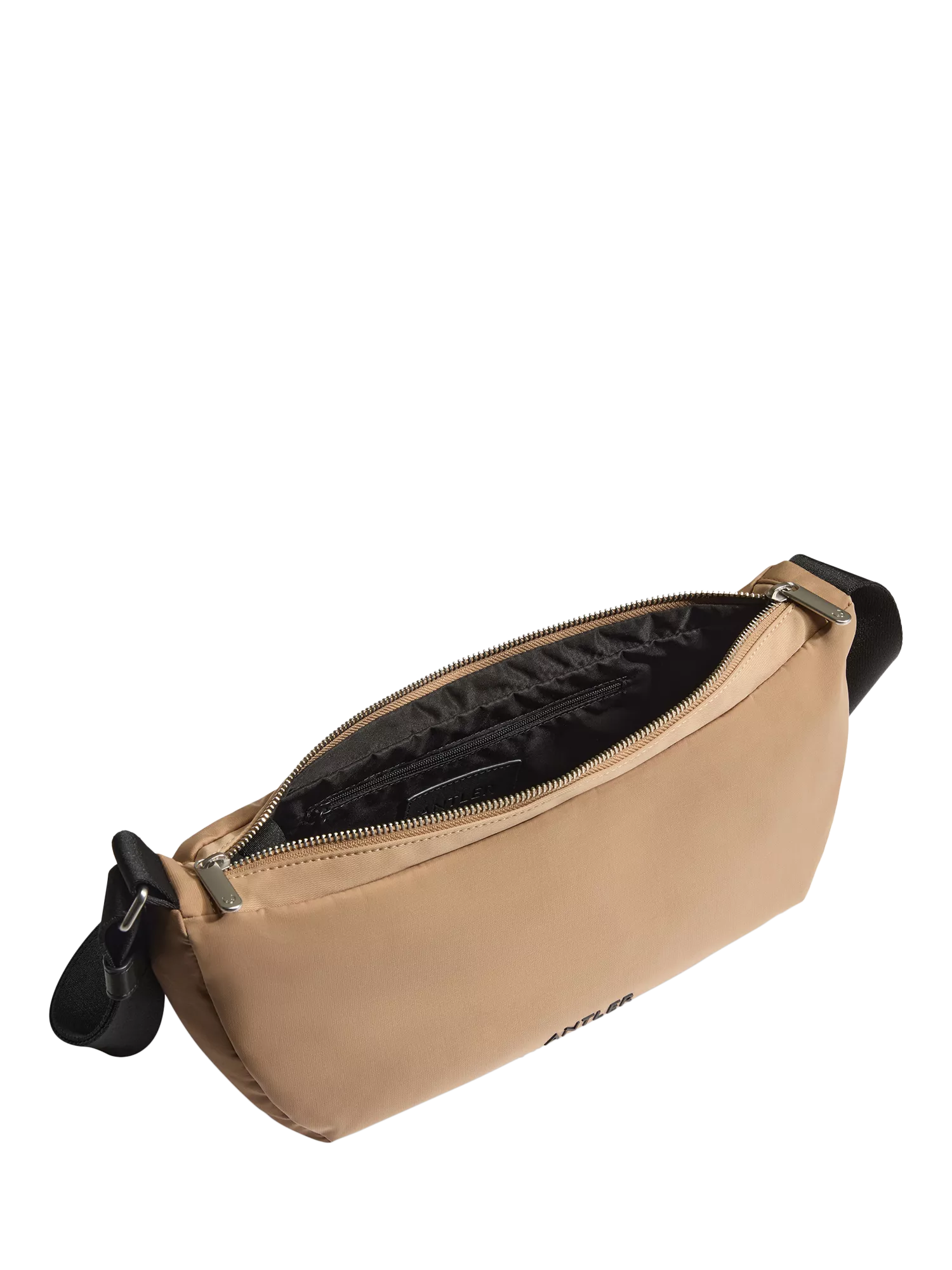 Antler Icon Sling Bag in Sand, compact cross body bag, imported from the UK