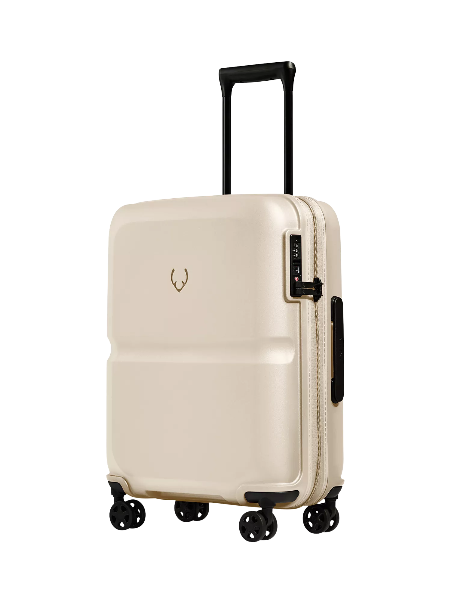 Antler 55cm Expandable Double Wheel Cabin Single Stripe Suitcase, 39L, Wheat Yellow