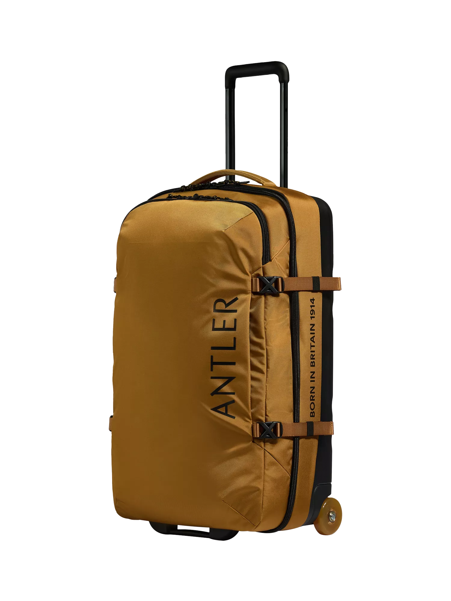 Antler Discovery Large Wheeled Duffle, 80L, Mustard Yellow