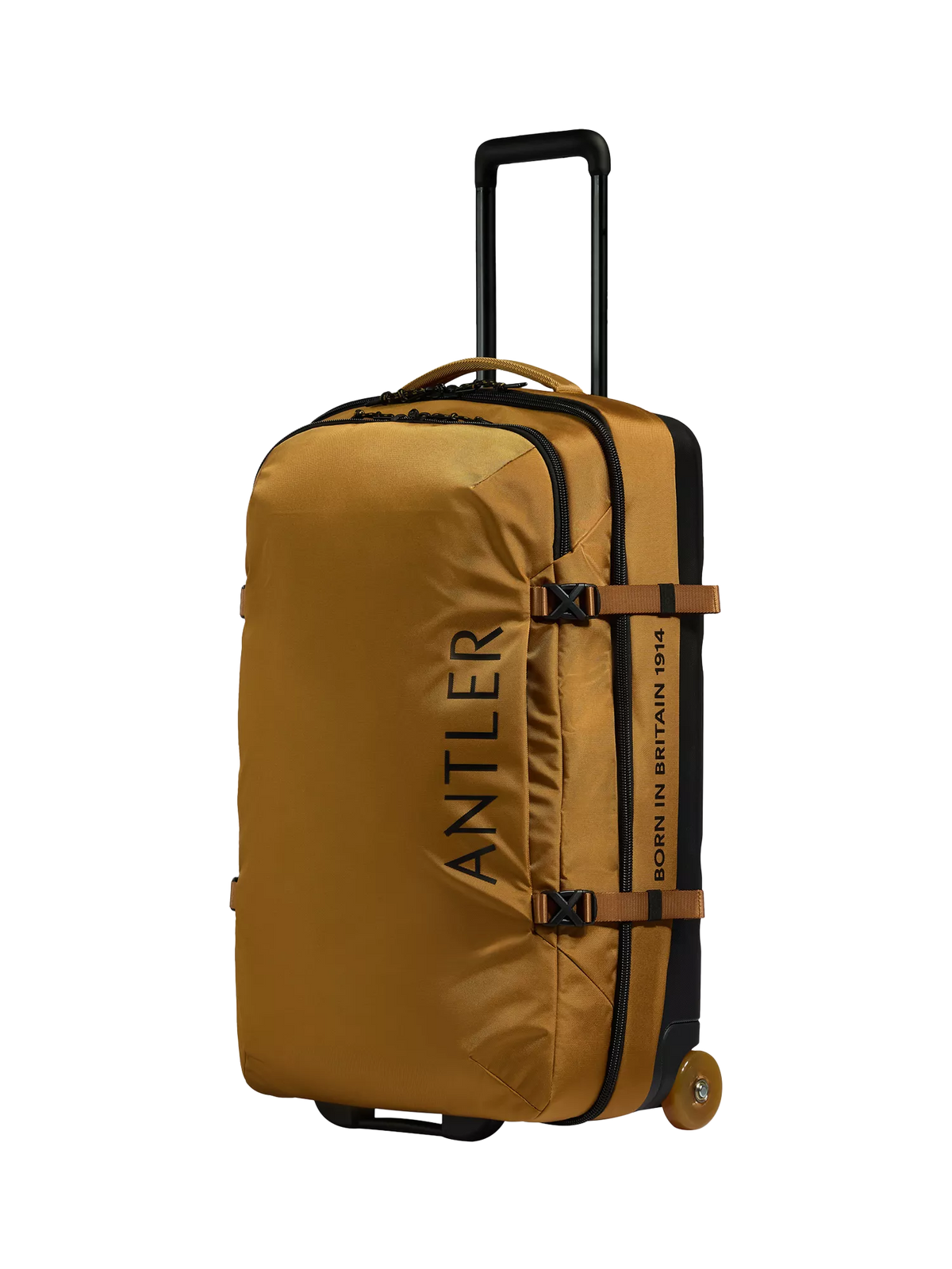 Antler Discovery Large Wheeled Duffle, 80L, Mustard Yellow