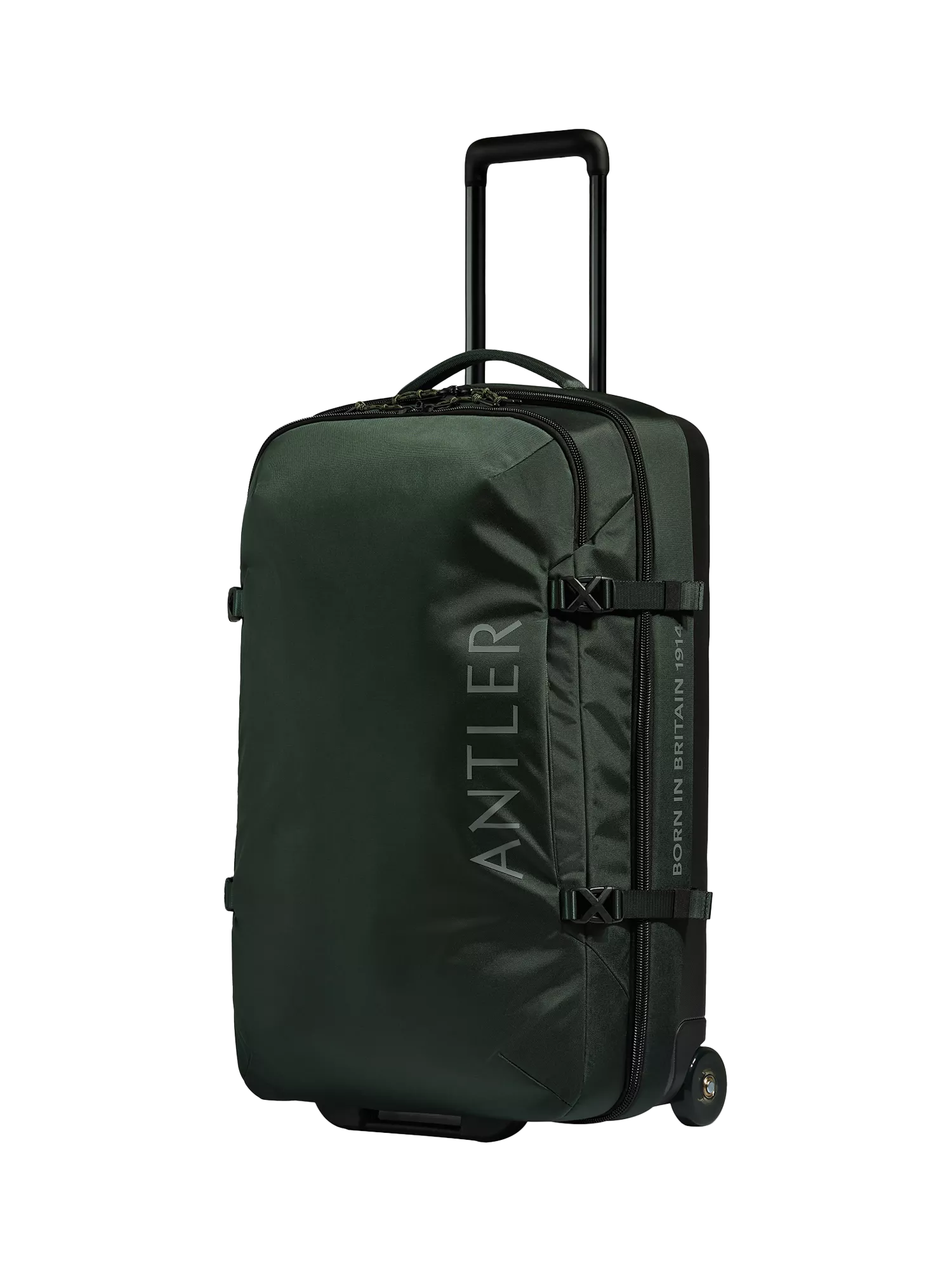 Antler Discovery Large Wheeled Duffle, 80L, Dark Forest Green