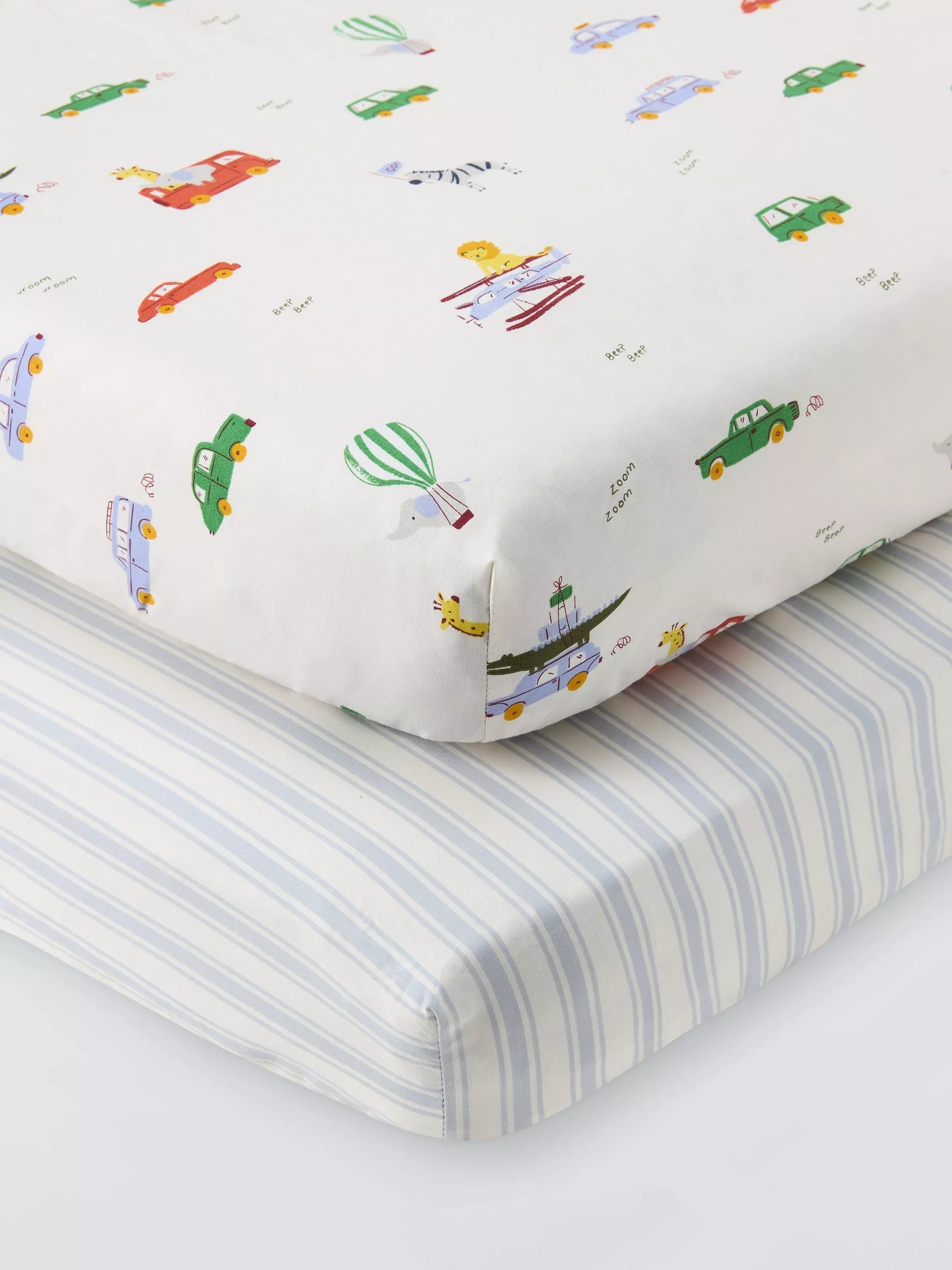 John Lewis cot sheets pack of 2 multi (British brand)