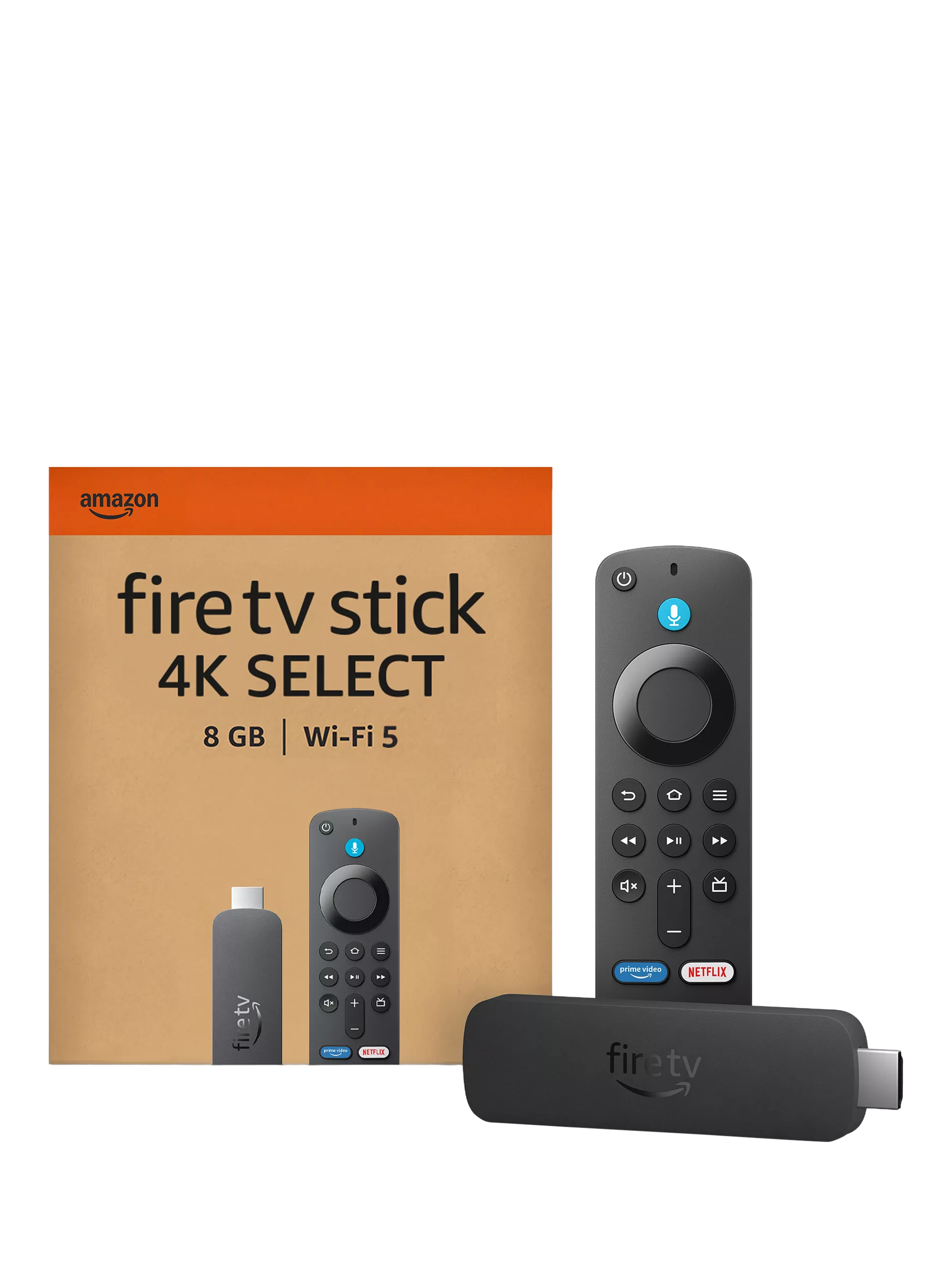 Amazon Fire TV Stick 4K streaming device with Alexa remote (British brand)