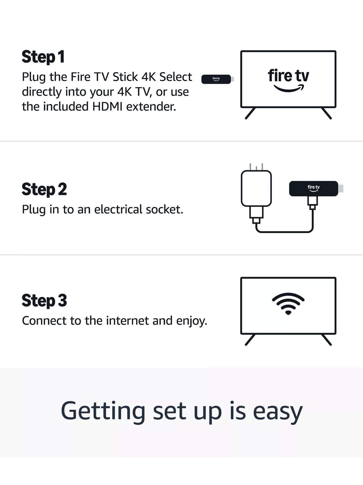 Amazon Fire TV Stick 4K streaming device with Alexa remote (British brand)