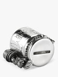Royal Selangor pewter teddy money box in wooden gift box, imported from the UK