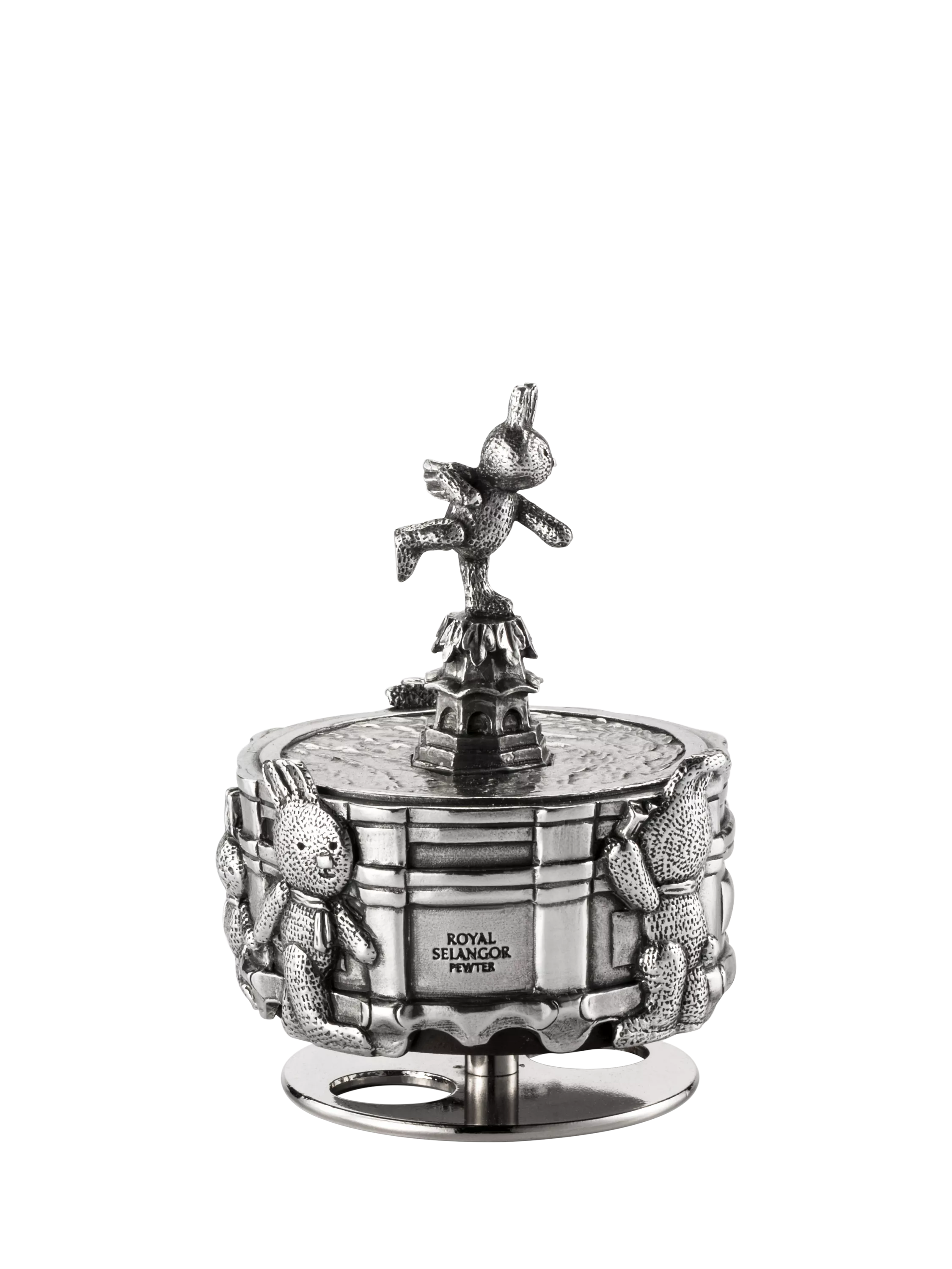 Royal Selangor pewter carousel Piccadilly Circus bunny 9.5cm - British product