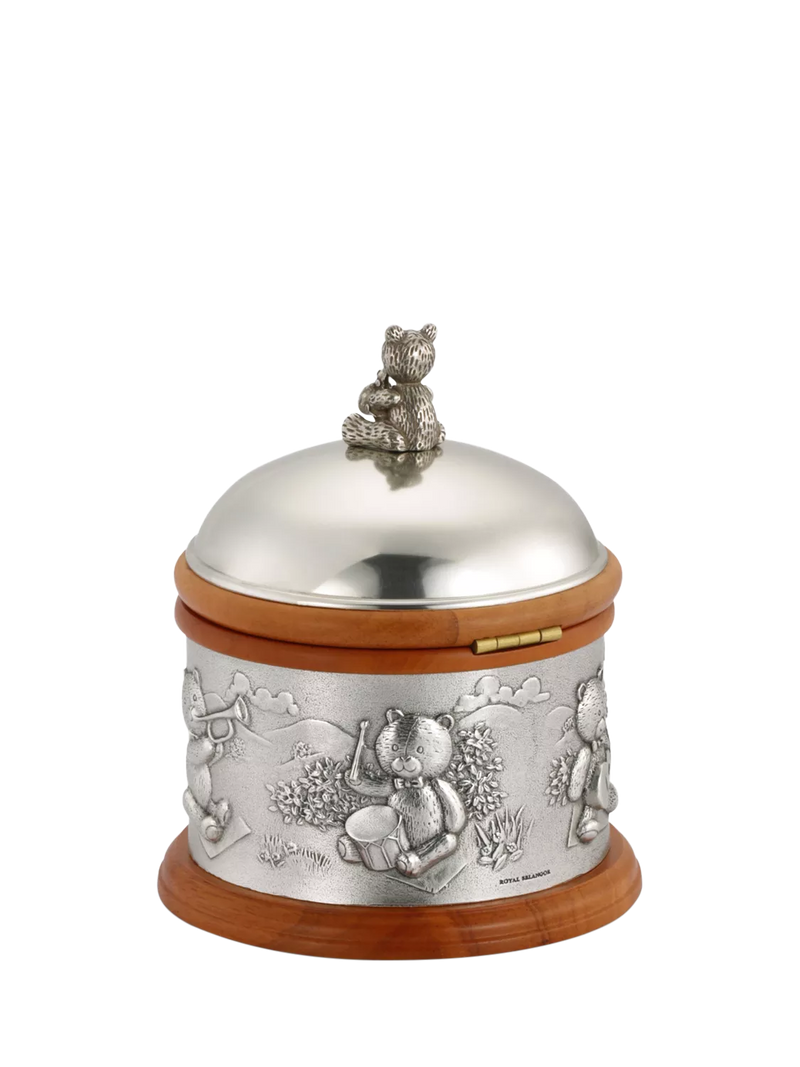 Royal Selangor pewter music box Teddy Bears Picnic - British product