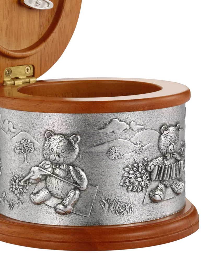 Royal Selangor pewter music box Teddy Bears Picnic - British product