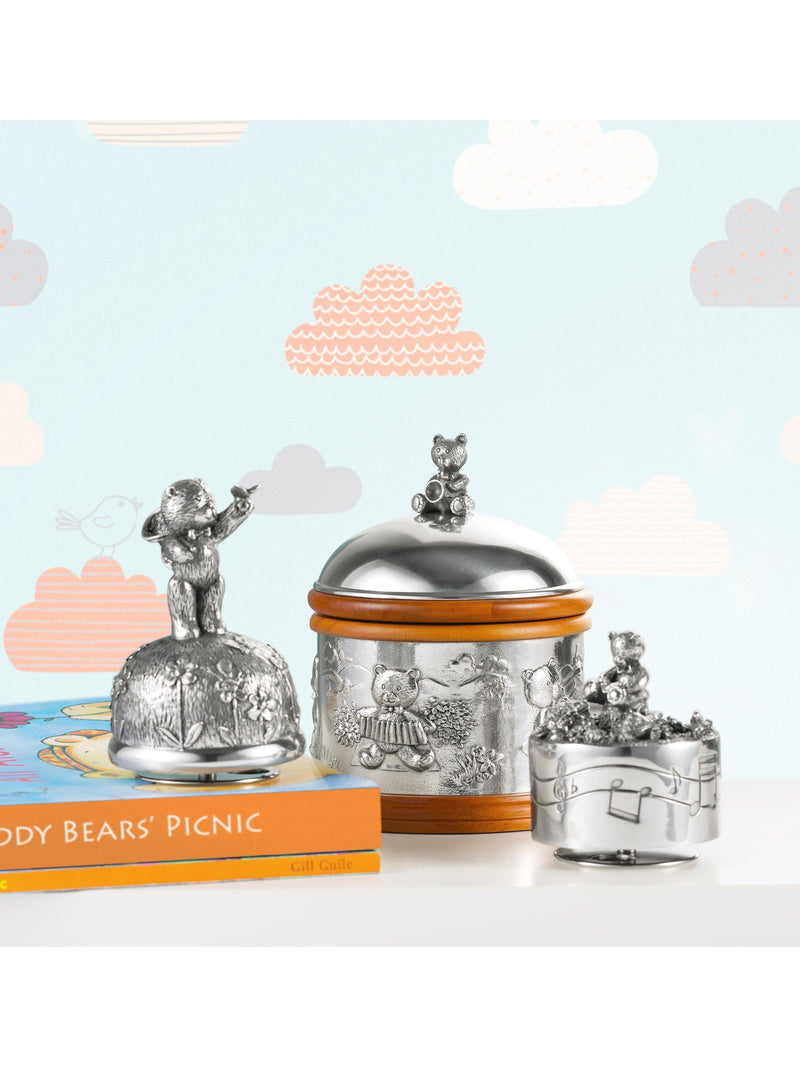 Royal Selangor pewter music box Teddy Bears Picnic - British product