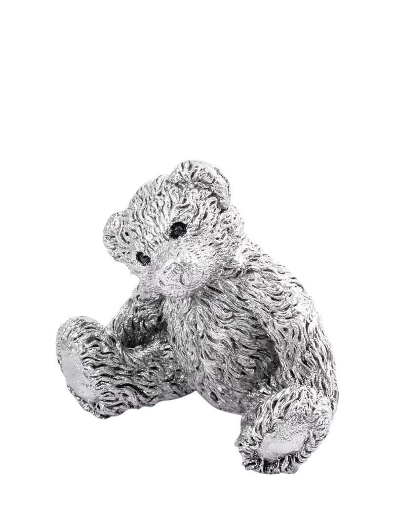 Royal Selangor pewter teddy bear figurine 6.5cm (British brand)