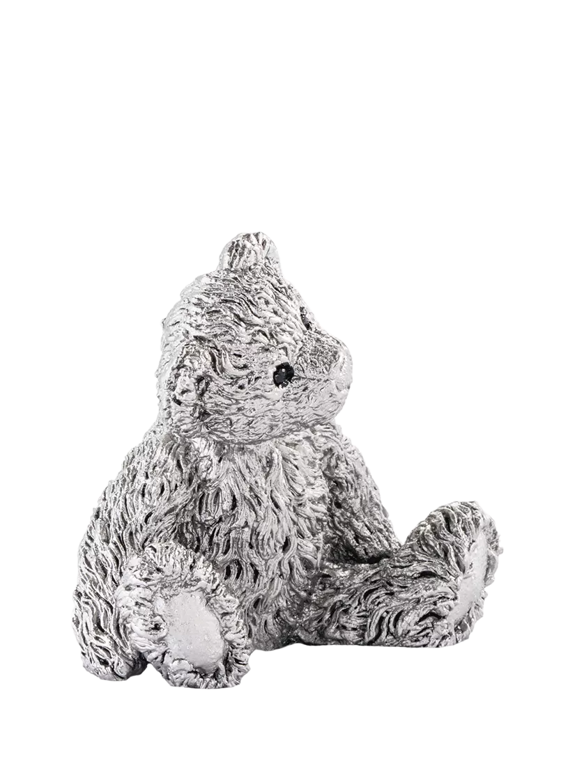 Royal Selangor pewter teddy bear figurine 6.5cm (British brand)
