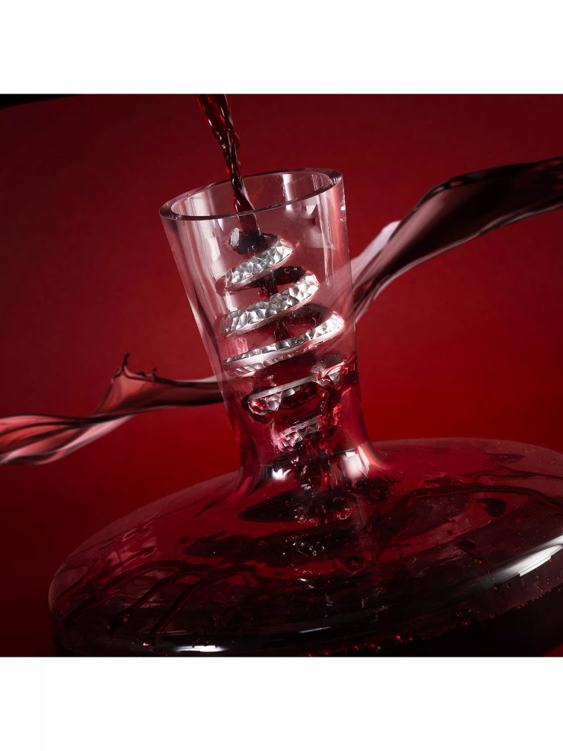 Royal Selangor Helix pewter wine aerator, imported from the UK