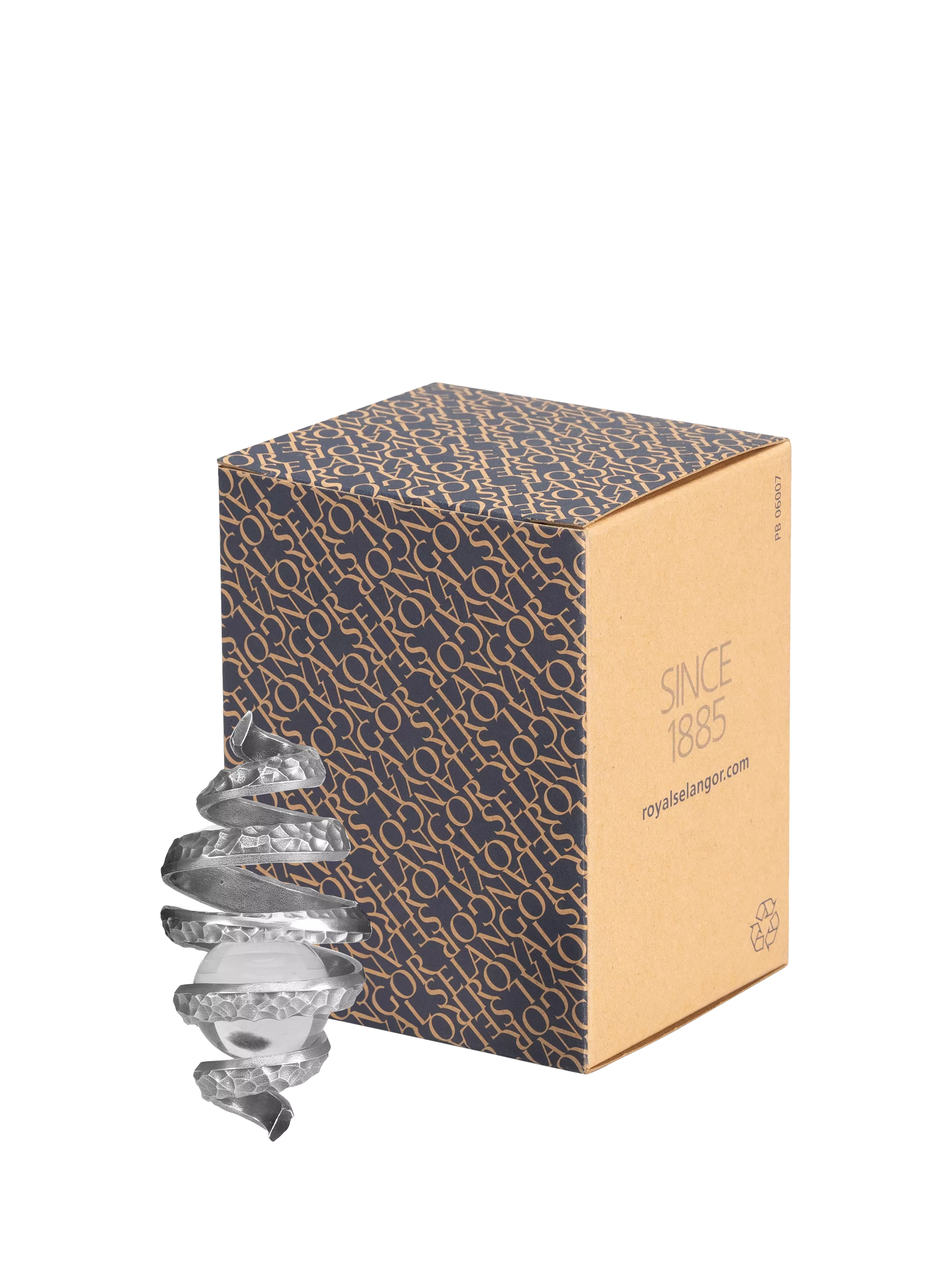 Royal Selangor Helix pewter wine aerator, imported from the UK