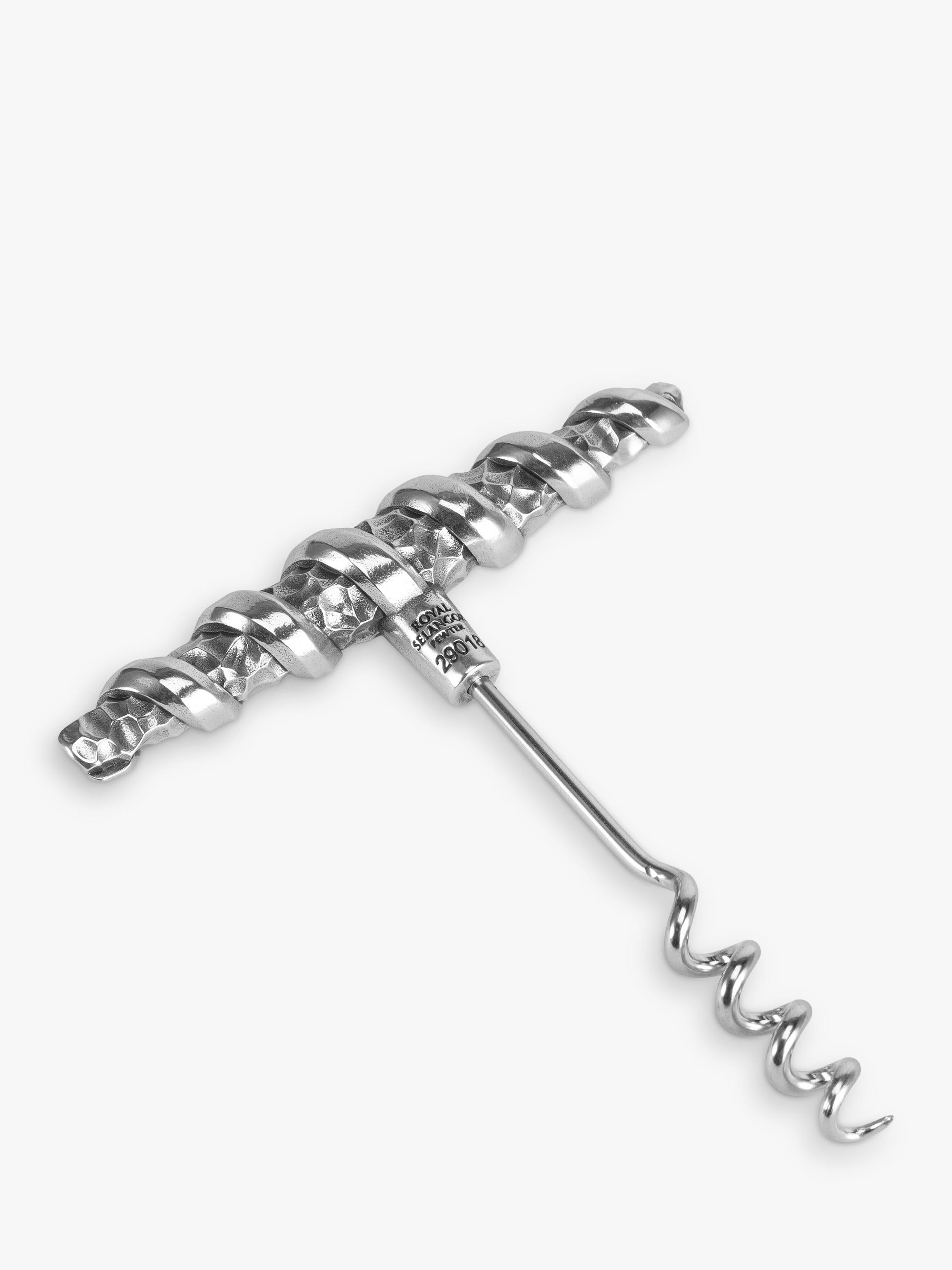 Royal Selangor Helix pewter corkscrew - British product