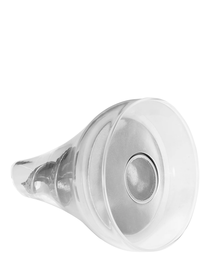 Royal Selangor Helix pewter wine funnel with sieve, imported from the UK