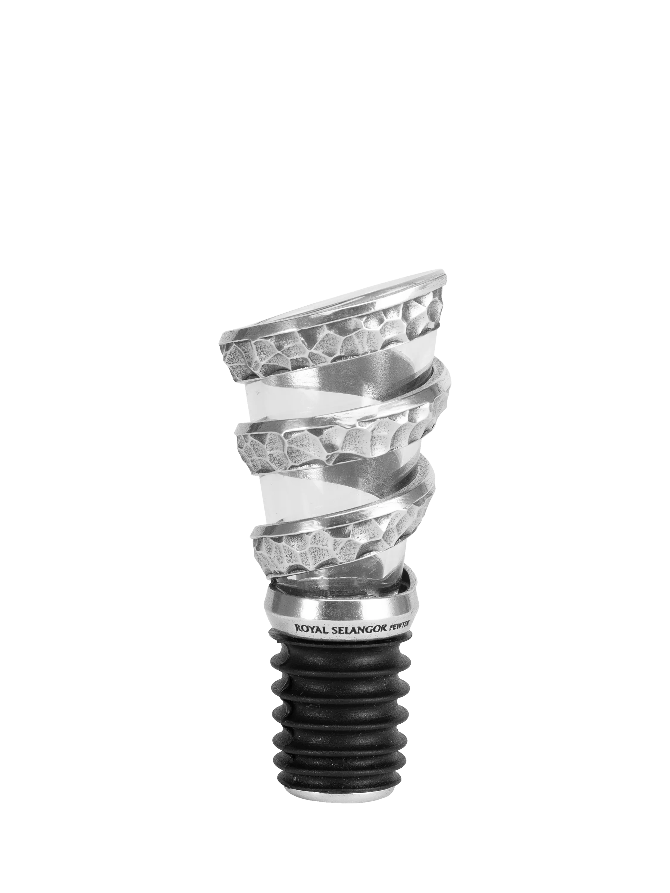 Royal Selangor Helix pewter wine pourer - British product