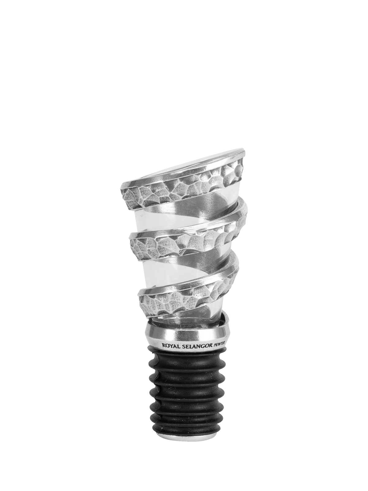 Royal Selangor Helix pewter wine pourer - British product