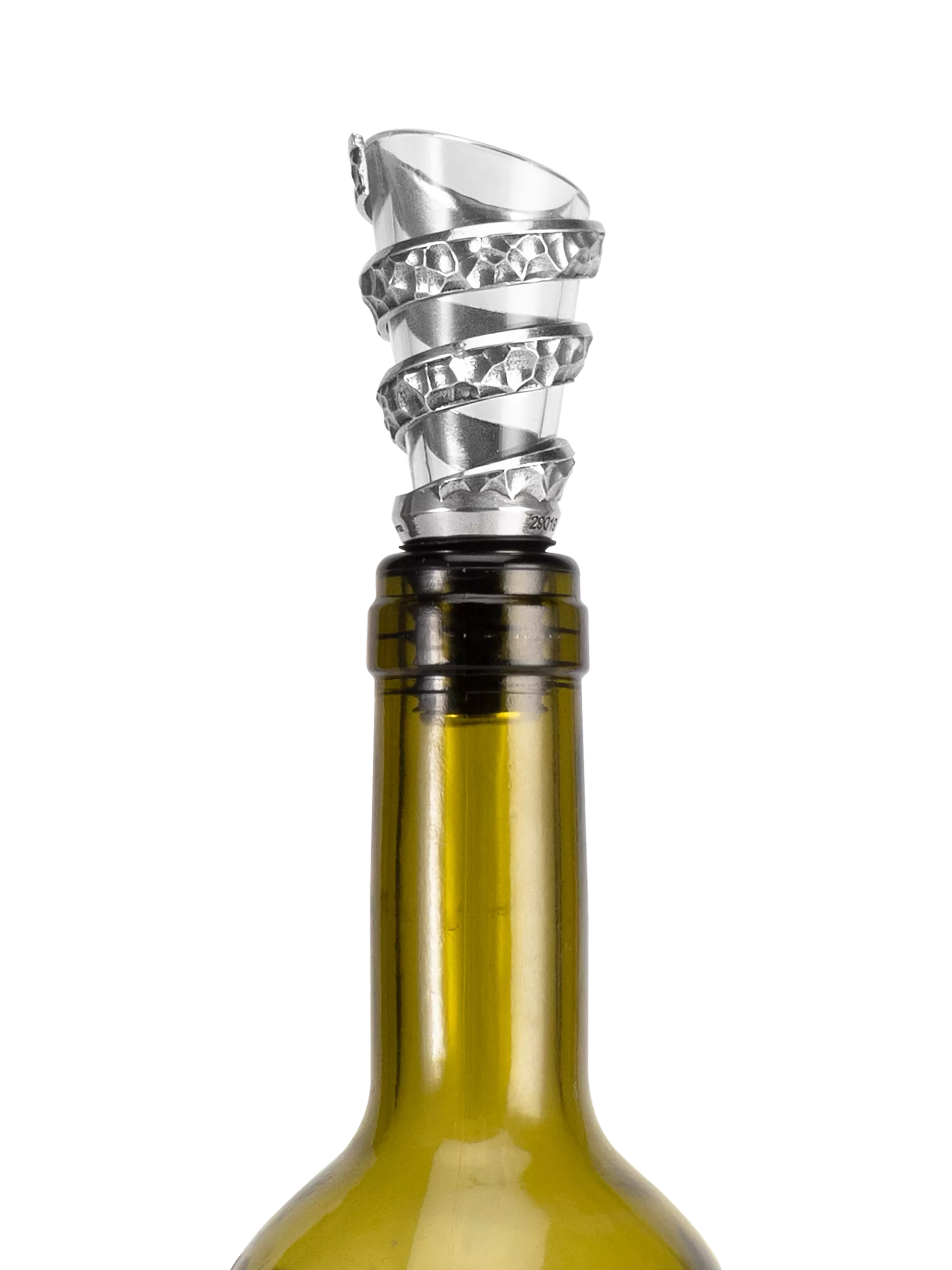 Royal Selangor Helix pewter wine pourer - British product