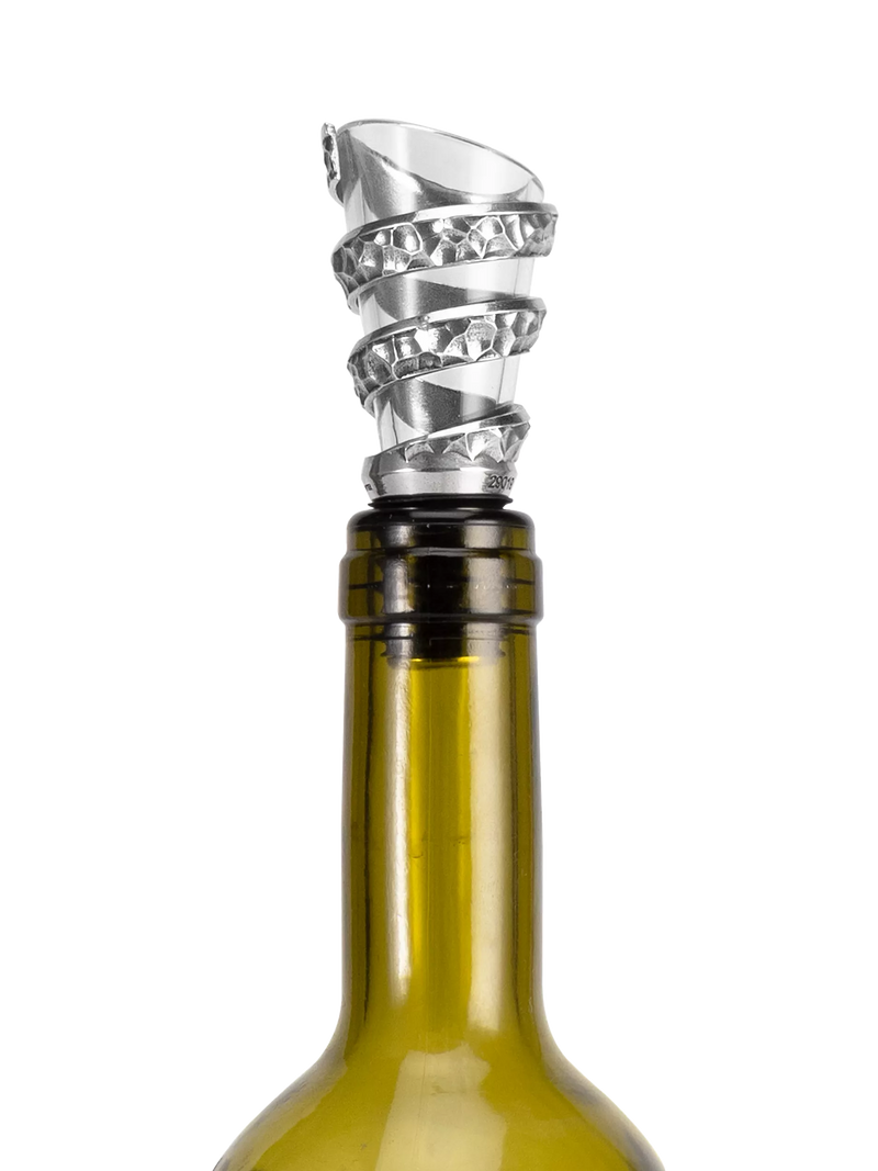 Royal Selangor Helix pewter wine pourer - British product
