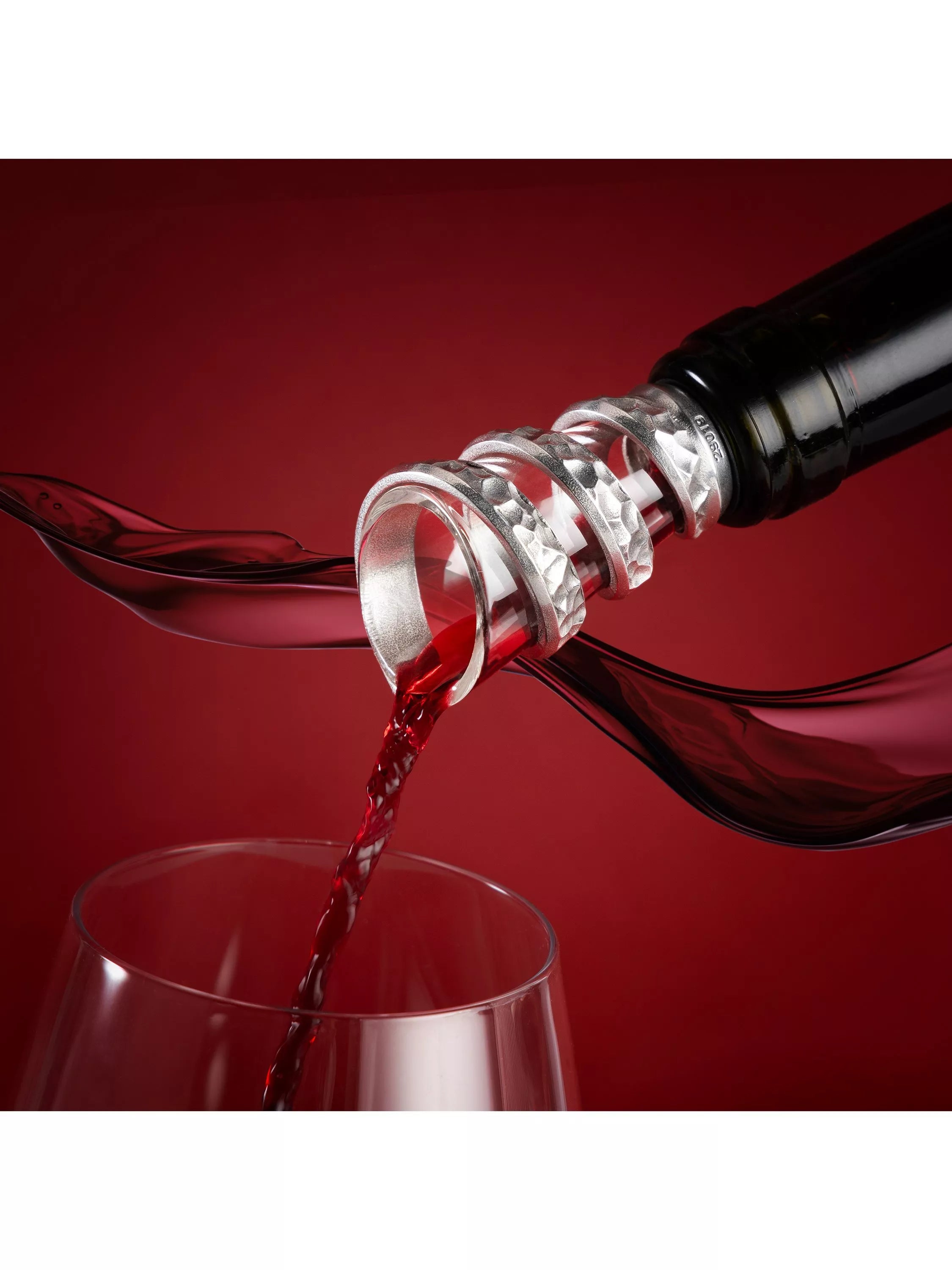 Royal Selangor Helix pewter wine pourer - British product