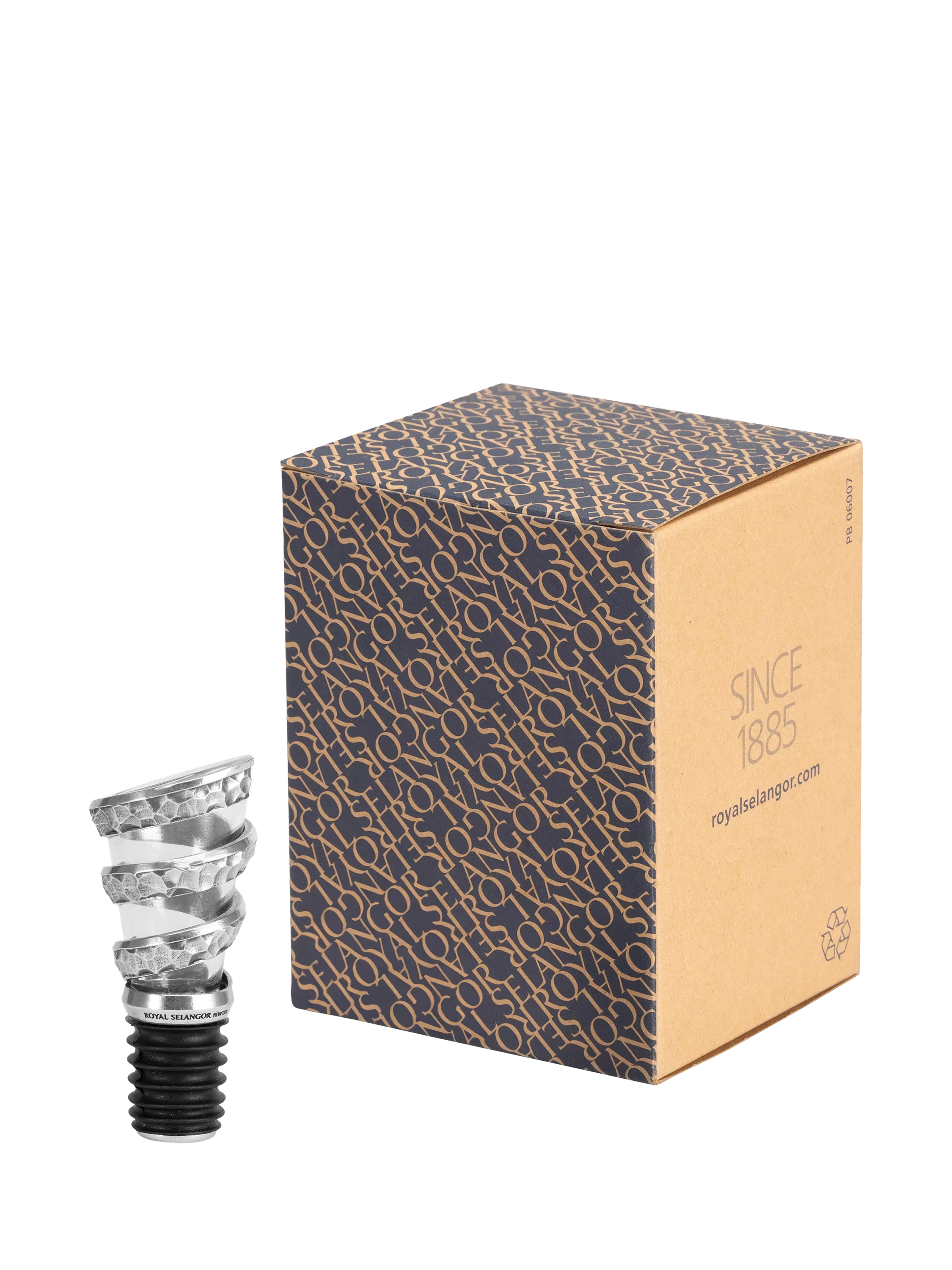 Royal Selangor Helix pewter wine pourer - British product