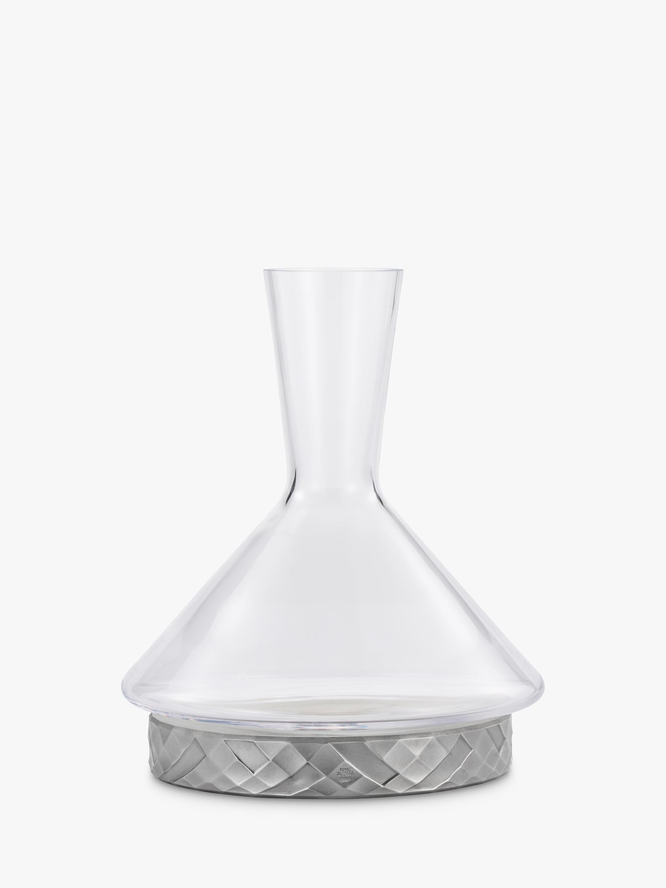 Royal Selangor decanter 1L with cooling coaster clear - British product