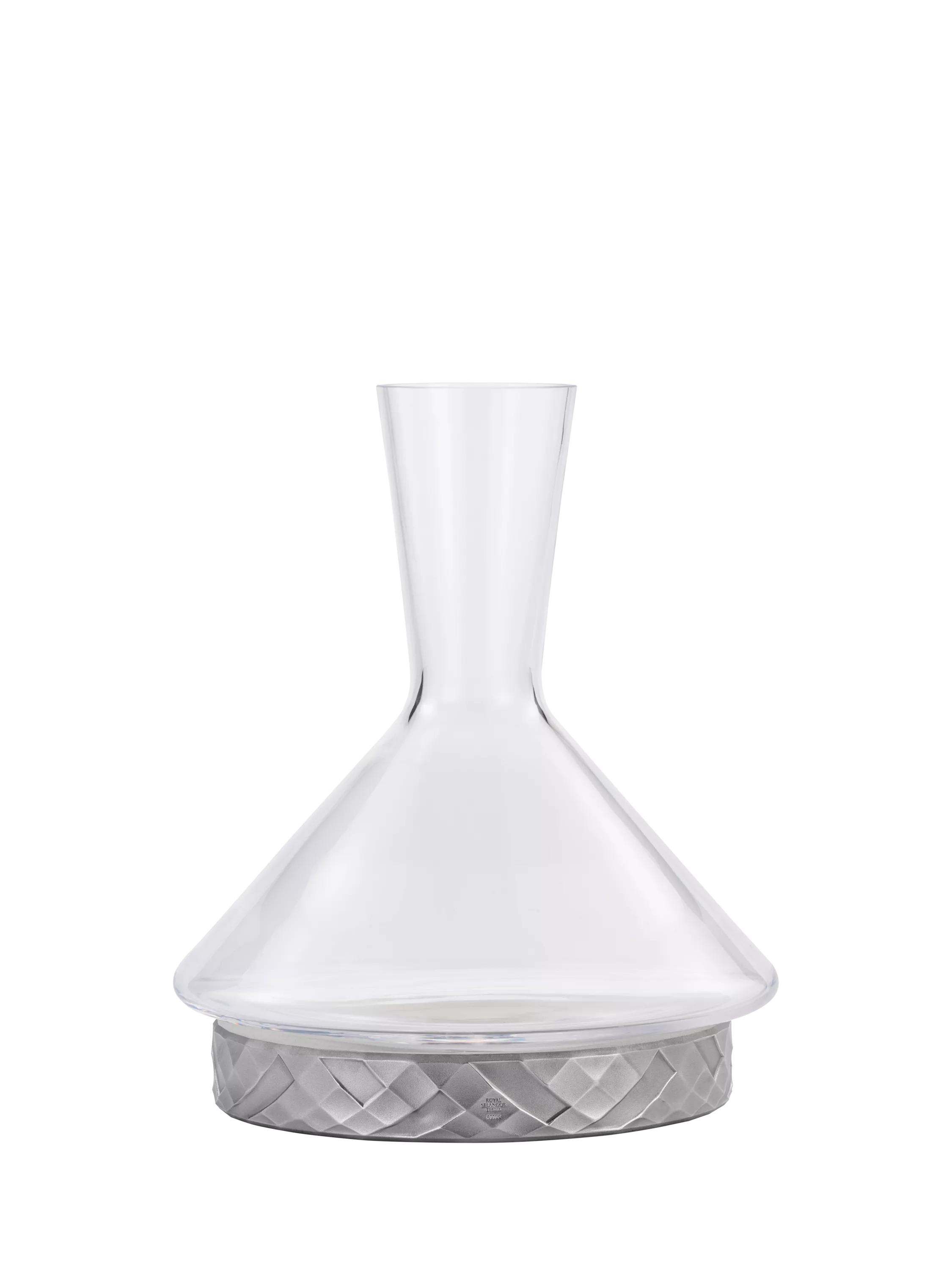 Royal Selangor decanter 1L with cooling coaster clear - British product