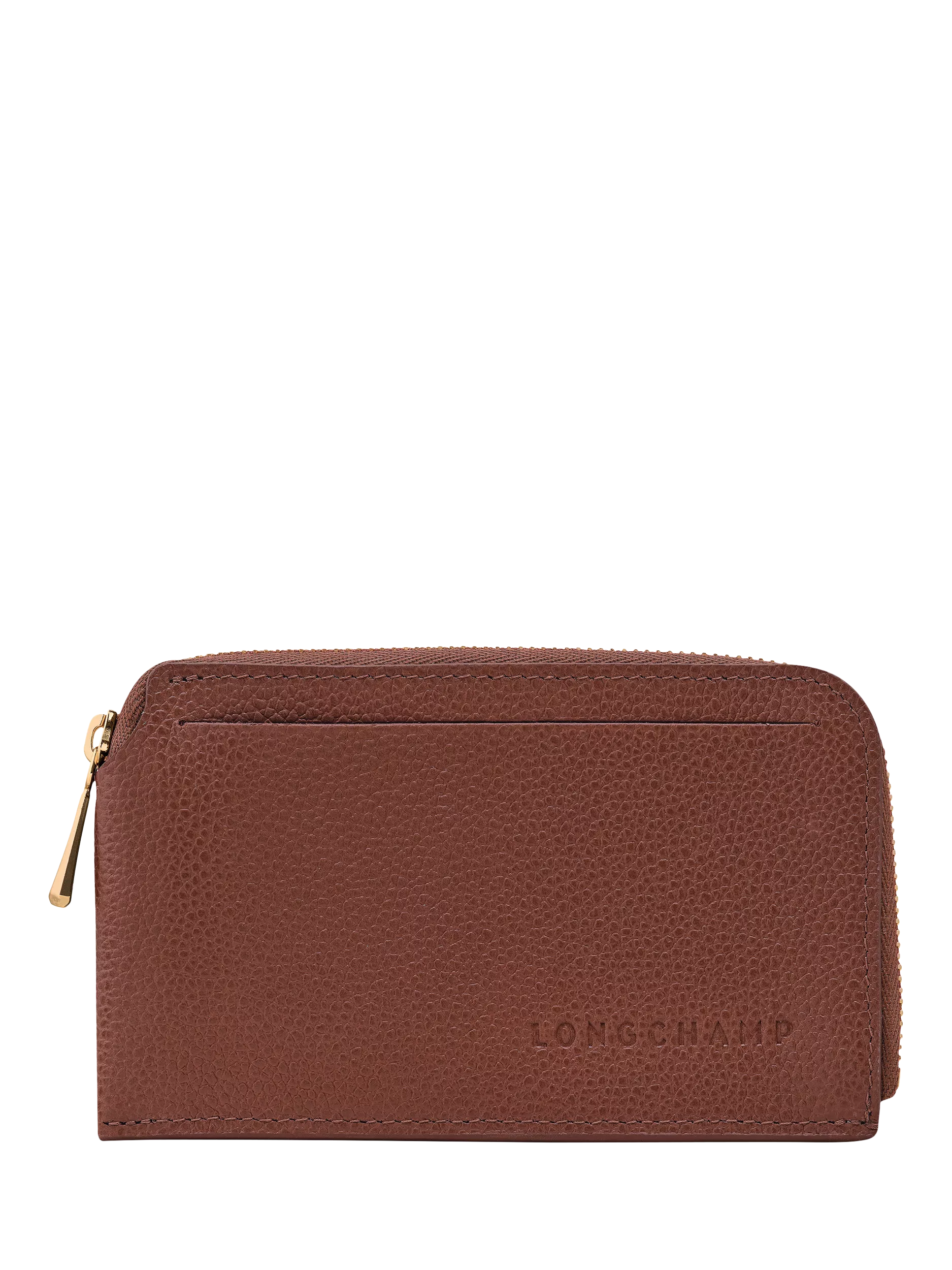 Longchamp Le Foulonné Zipped Leather Cardholder